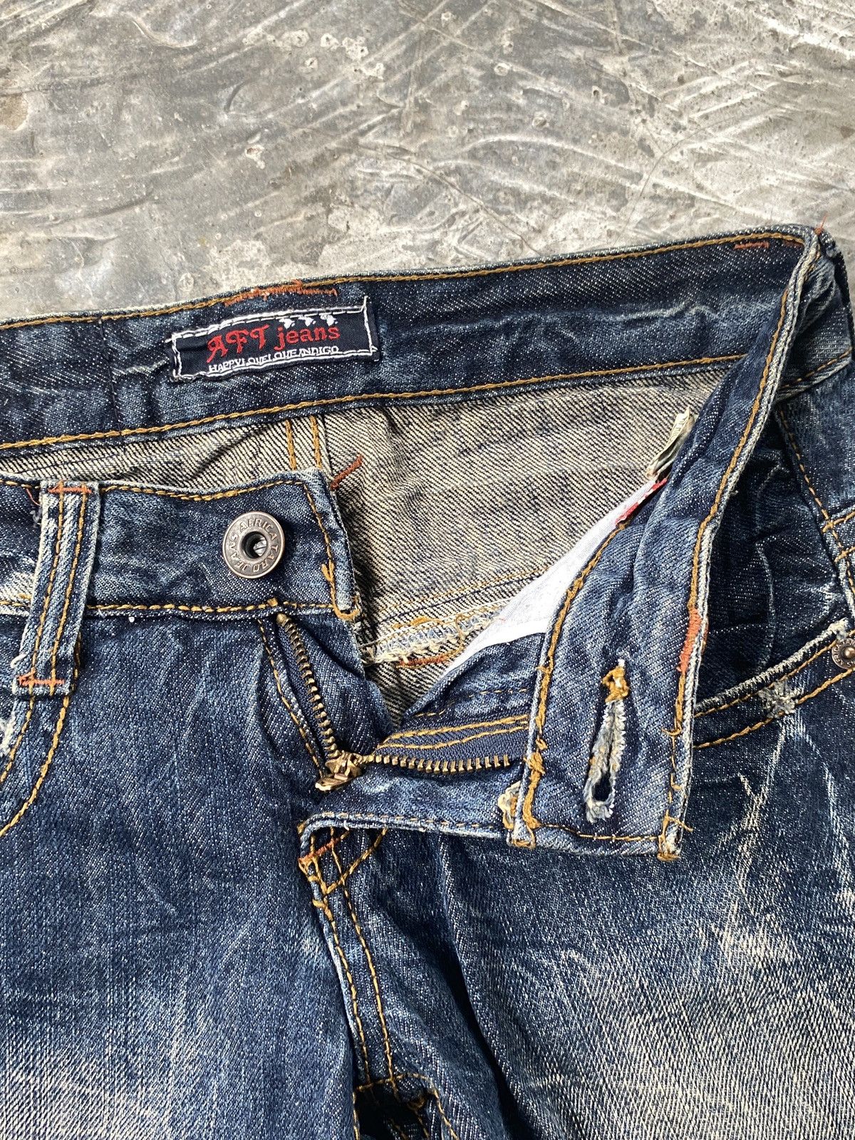 Vintage ❌RARE❌AFT Jean Pant Trouser pocket style streetwear jean Size US 26 / EU 42 - 12 Thumbnail