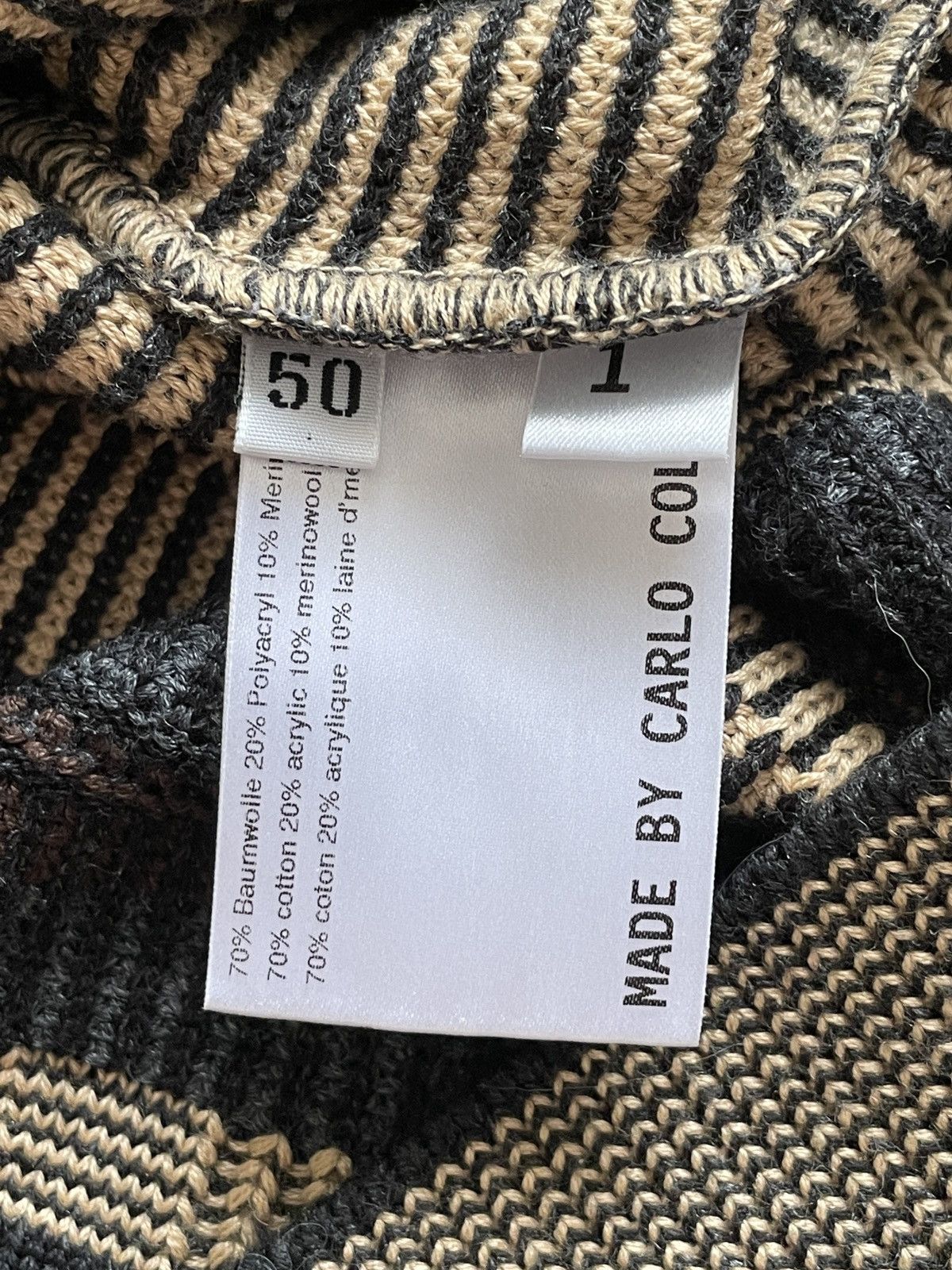 Carlo Colucci Vintage Carlo Colucci knit sweater polo Size US M / EU 48-50 / 2 - 7 Thumbnail