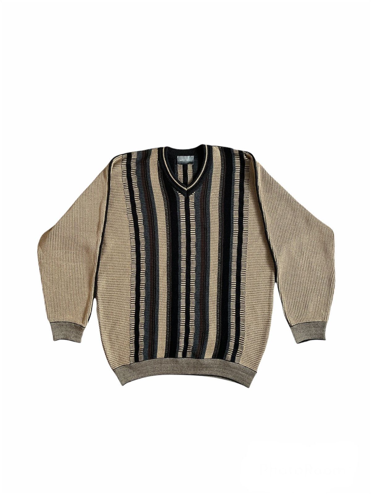 Carlo Colucci Vintage Carlo Colucci knit sweater polo Size US M / EU 48-50 / 2 - 1 Thumbnail