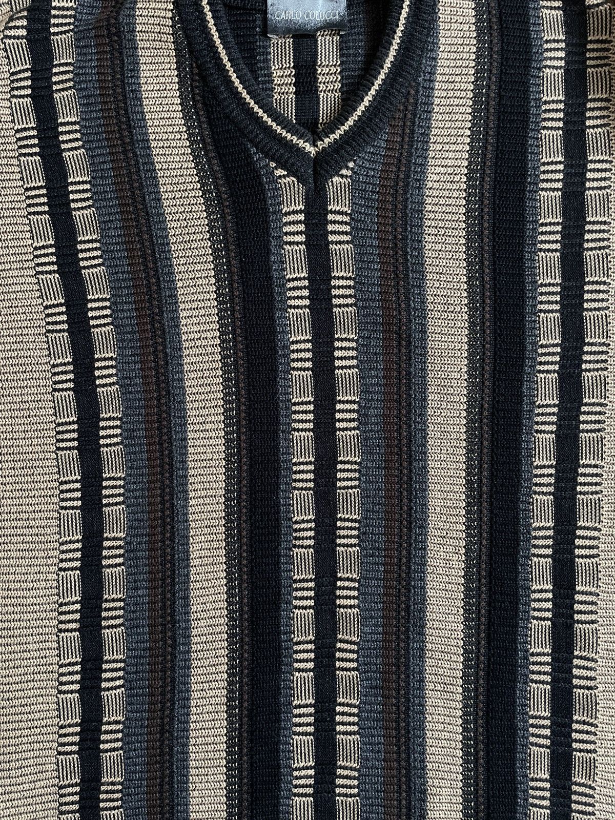 Carlo Colucci Vintage Carlo Colucci knit sweater polo Size US M / EU 48-50 / 2 - 5 Thumbnail