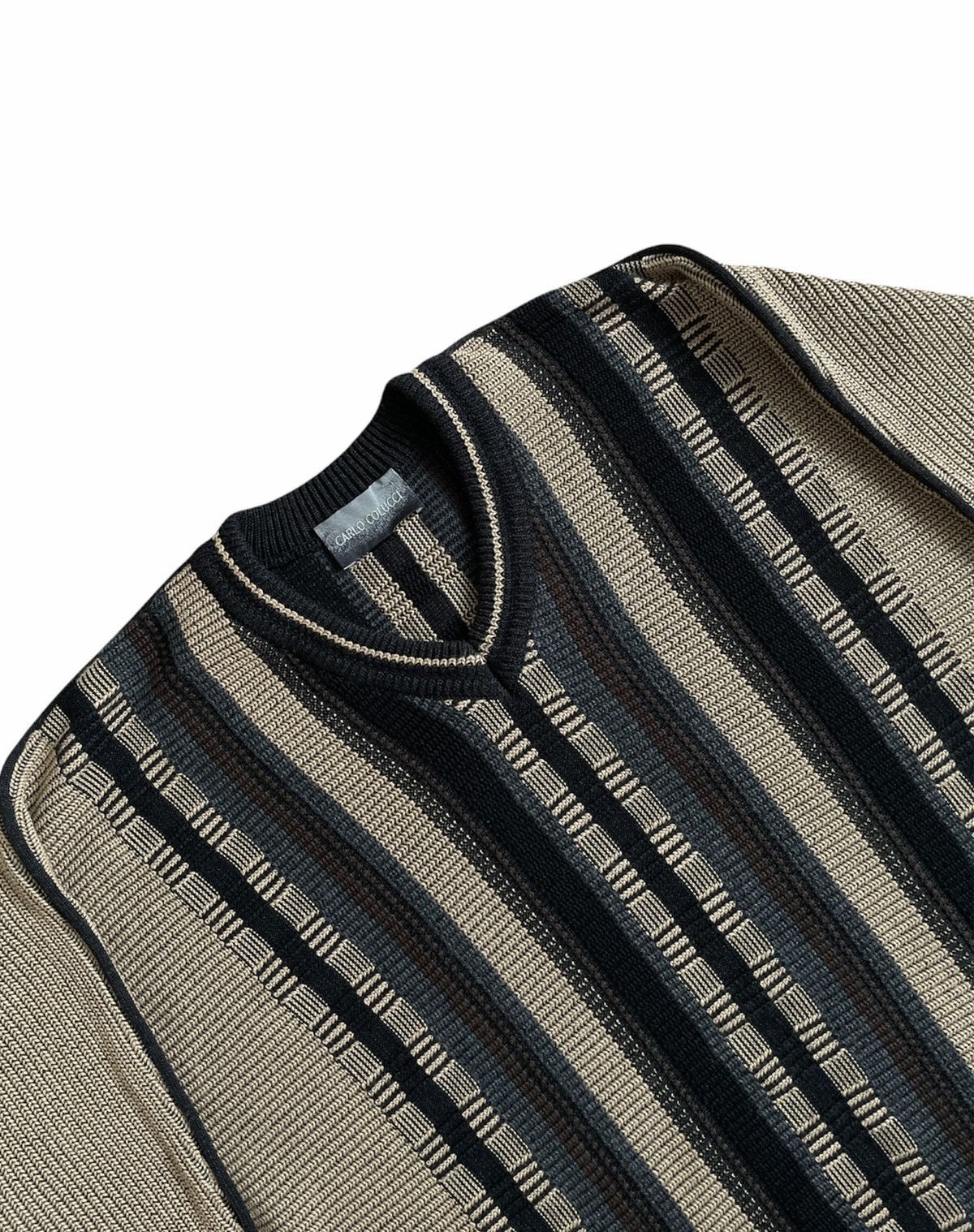 Carlo Colucci Vintage Carlo Colucci knit sweater polo Size US M / EU 48-50 / 2 - 2 Thumbnail