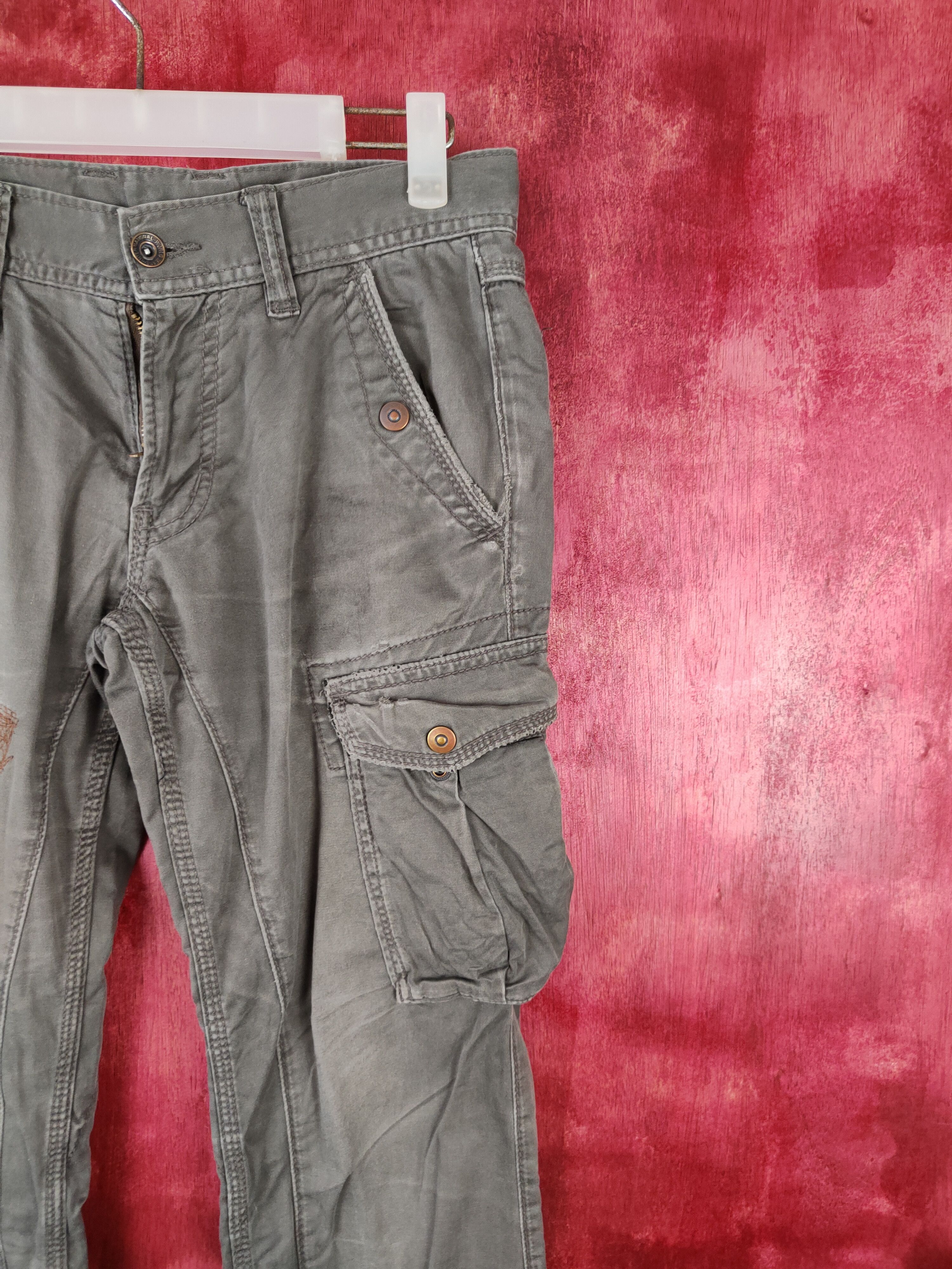 Faded Glory × Japanese Brand DL Japan Green Faded Multi Pocket Tactical Cargo Pants #S549 Size US 30 / EU 46 - 5 Thumbnail