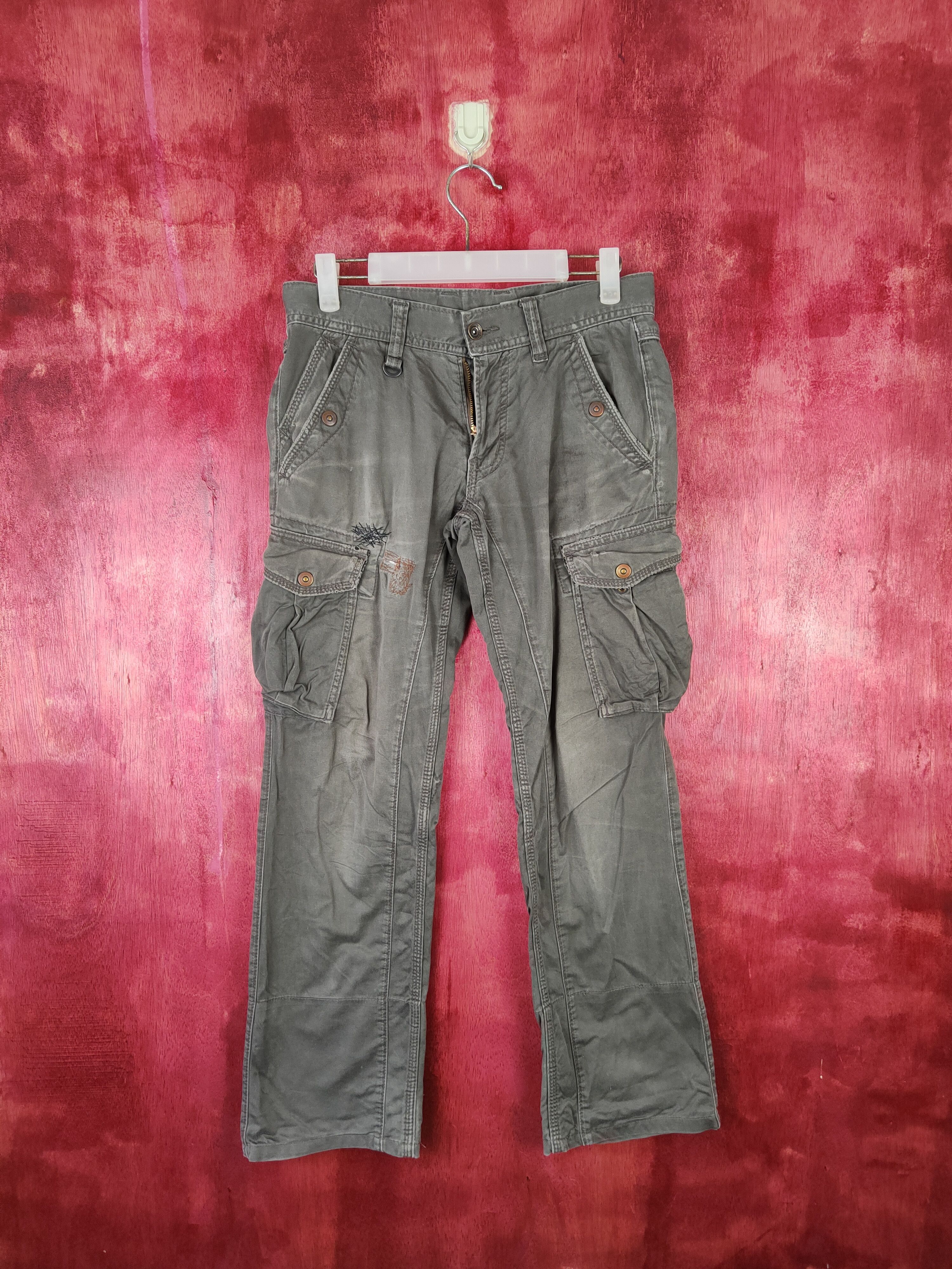 Faded Glory × Japanese Brand DL Japan Green Faded Multi Pocket Tactical Cargo Pants #S549 Size US 30 / EU 46 - 1 Thumbnail