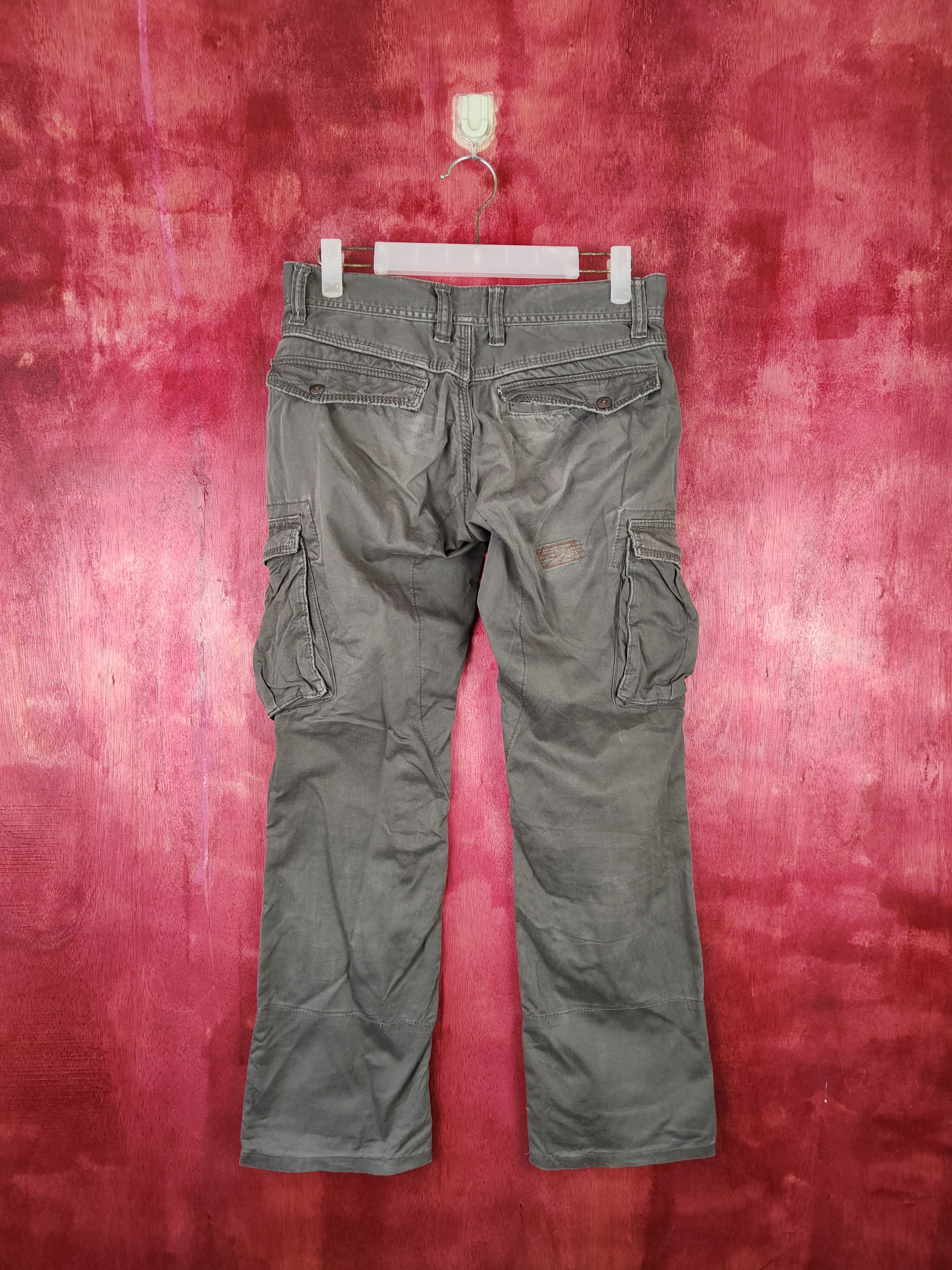 Faded Glory × Japanese Brand DL Japan Green Faded Multi Pocket Tactical Cargo Pants #S549 Size US 30 / EU 46 - 7 Thumbnail
