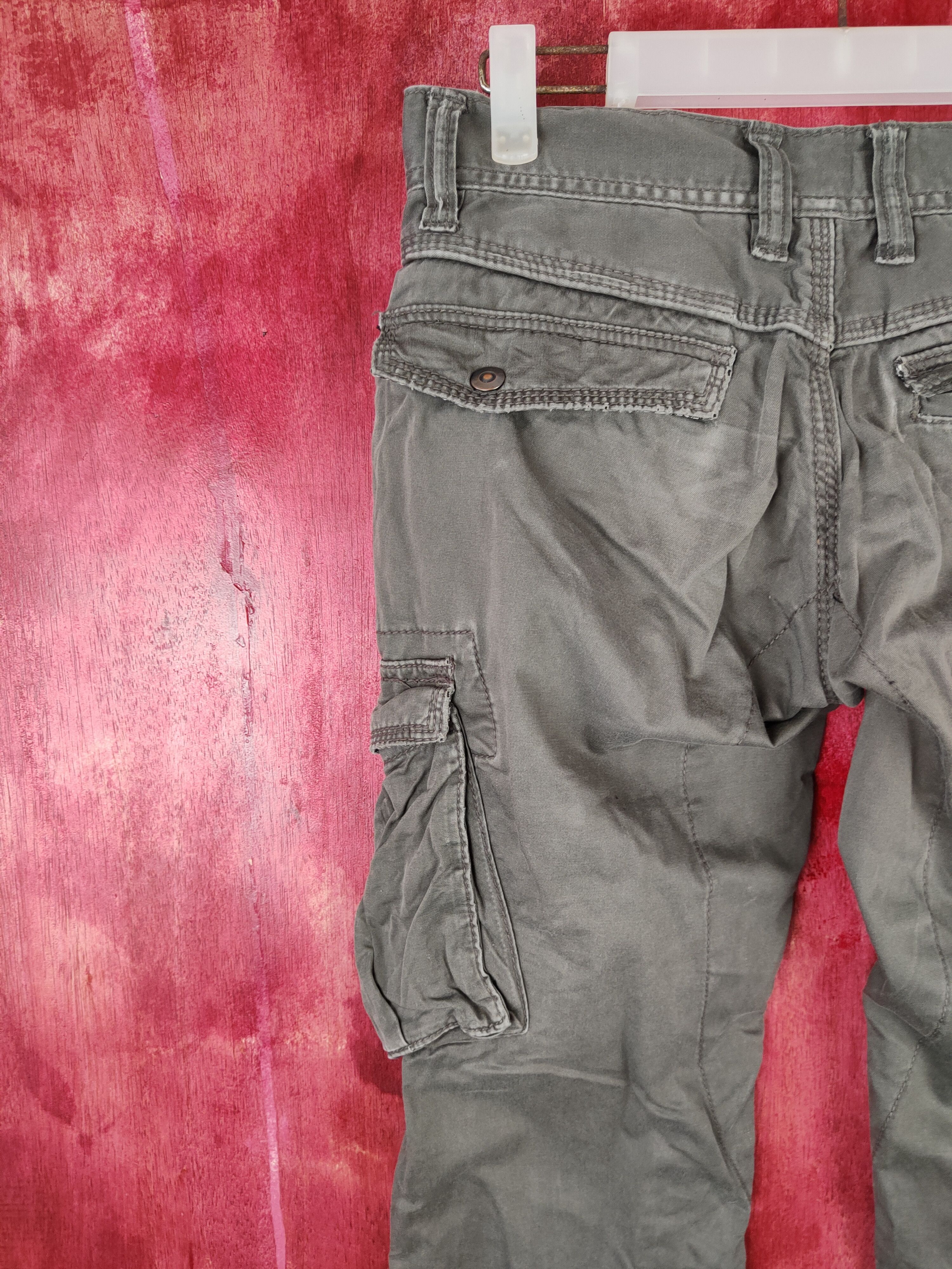 Faded Glory × Japanese Brand DL Japan Green Faded Multi Pocket Tactical Cargo Pants #S549 Size US 30 / EU 46 - 8 Thumbnail