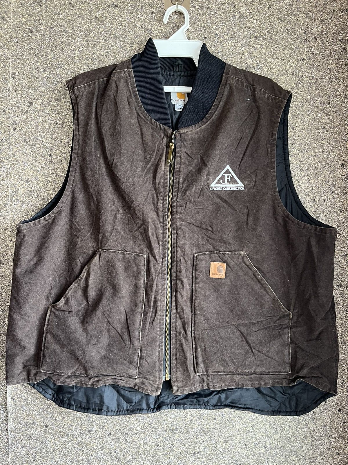 image of Vintage Carhartt Ft87 in Brown, Men's (Size 2XL)