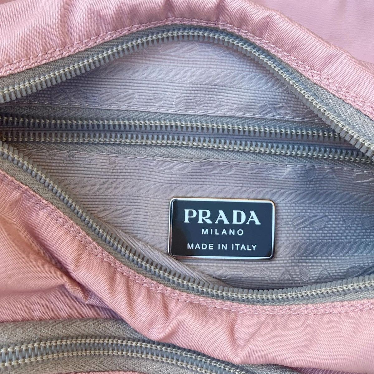Prada Prada Light Pink Nylon Side Bag. Size ONE SIZE - 9 Thumbnail