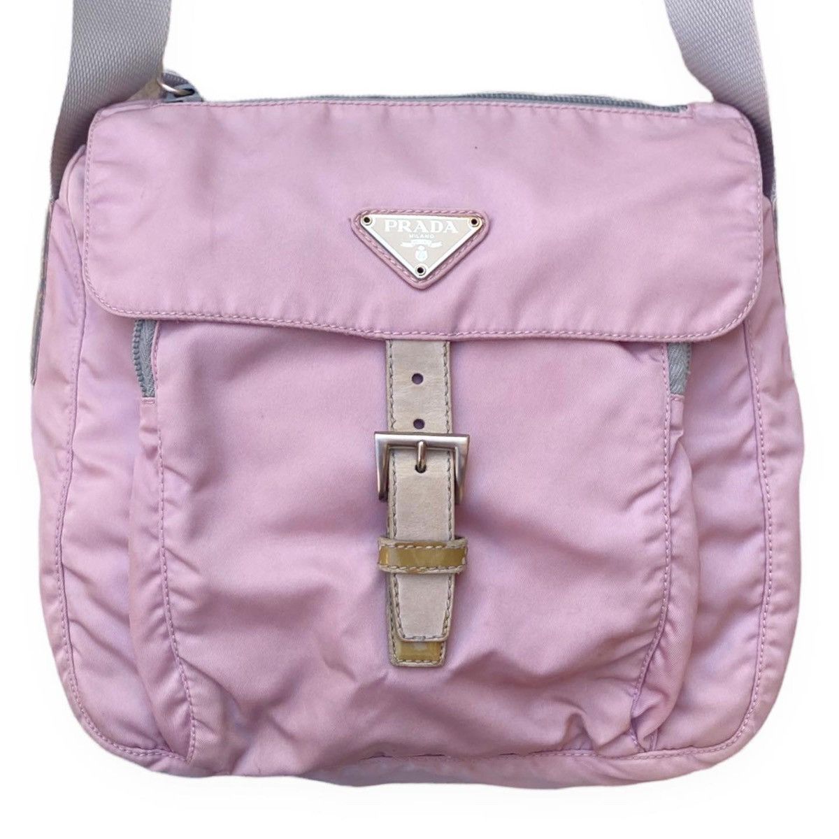 Prada Prada Light Pink Nylon Side Bag. Size ONE SIZE - 2 Thumbnail