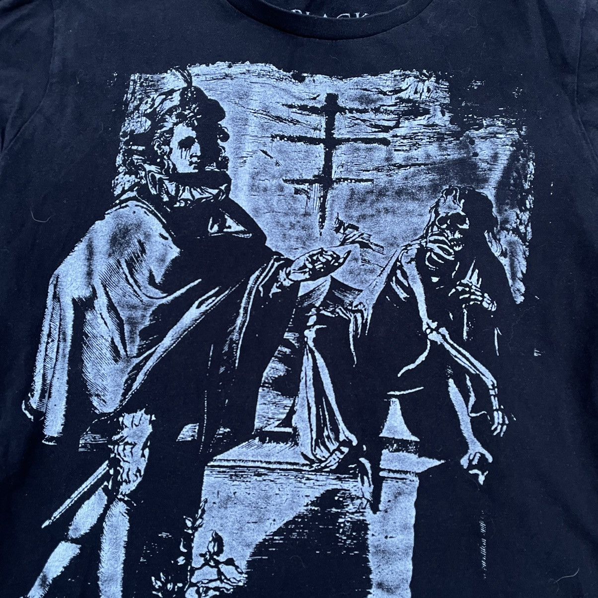 Vintage Vintage 90s Graphic Tee Dark Vamp Grunge Aesthetic Slim M Size US M / EU 48-50 / 2 - 6 Thumbnail