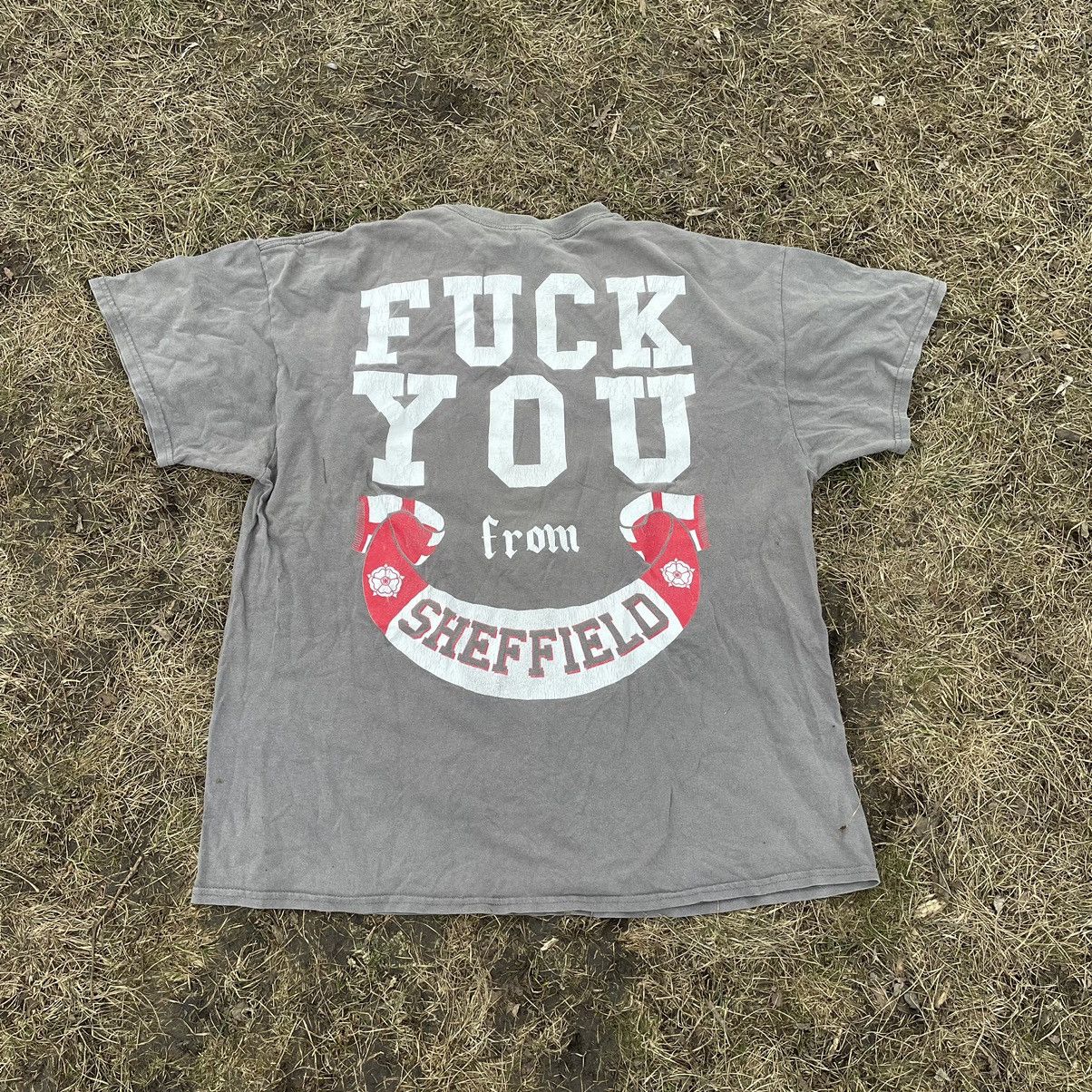 Vintage Vintage 90s Graphic Tee Sun Faded Horror Punk Streetwear XL Size US XL / EU 56 / 4 - 6 Thumbnail
