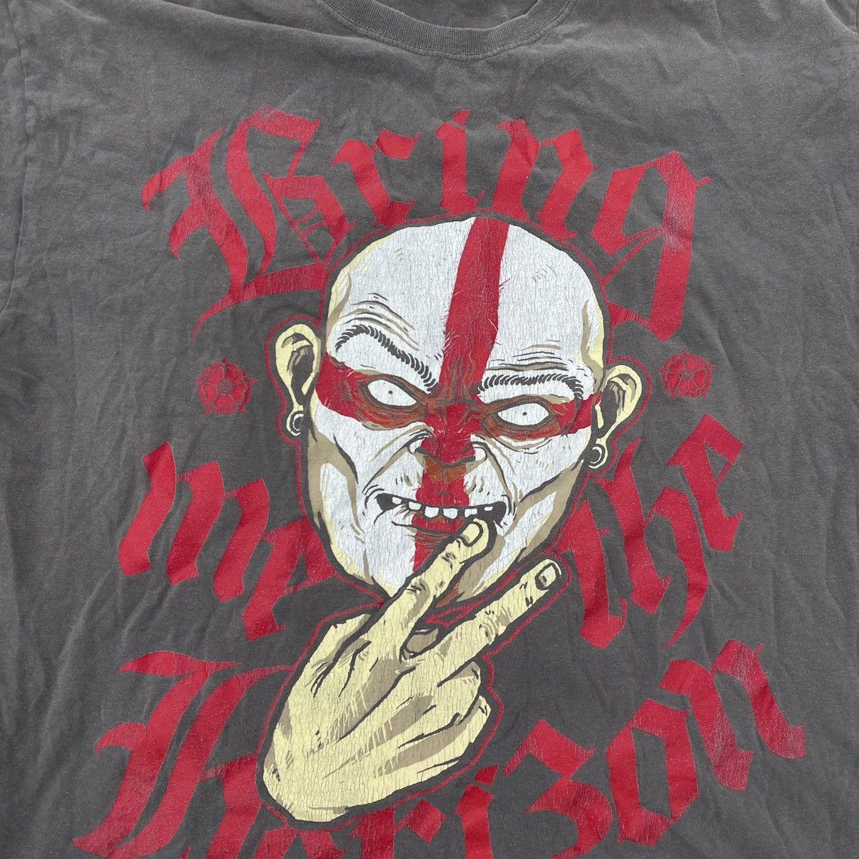 Vintage Vintage 90s Graphic Tee Sun Faded Horror Punk Streetwear XL Size US XL / EU 56 / 4 - 5 Thumbnail