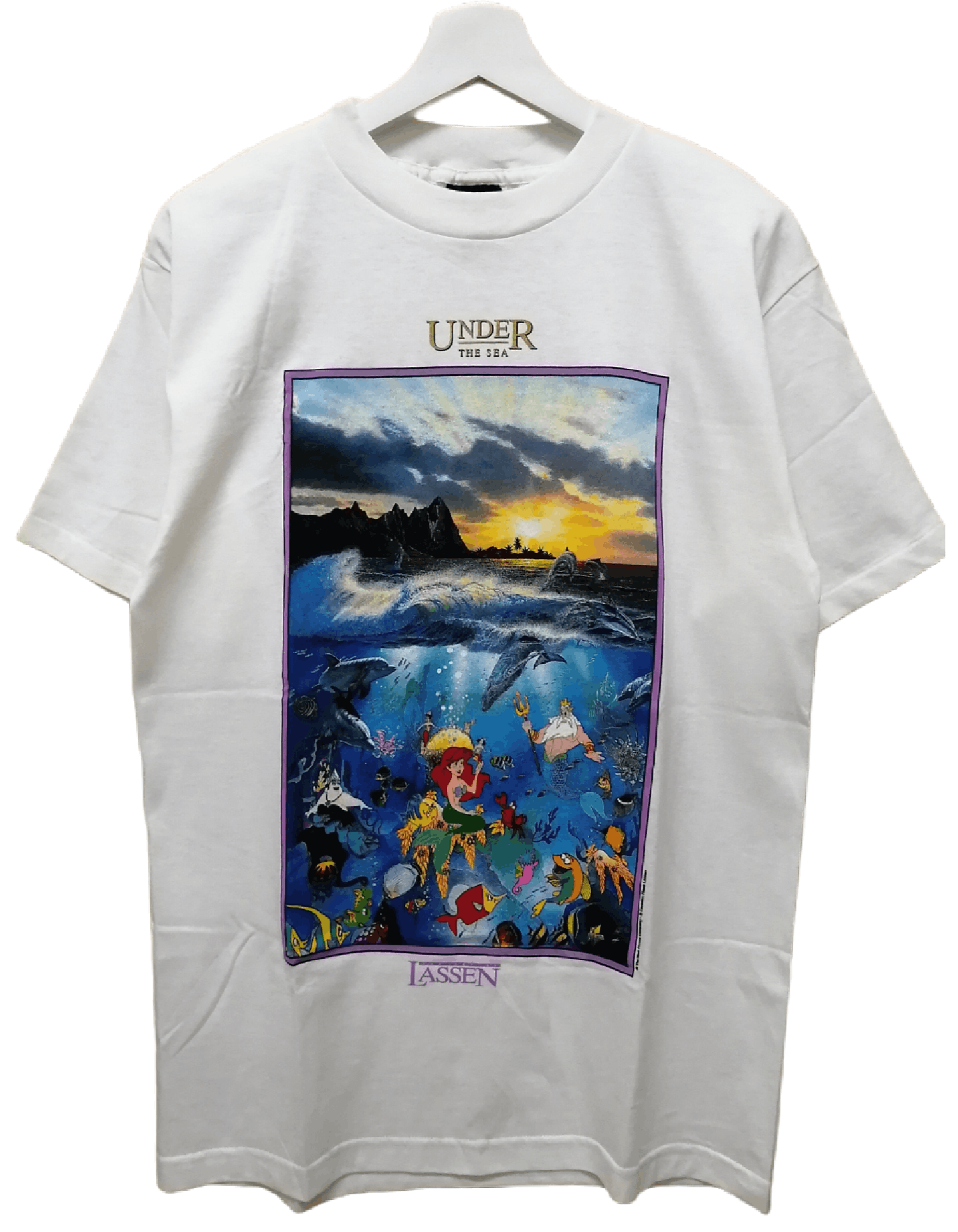 Disney Rare Vtg DISNEY Under The Sea Christian Riese Lassen Tee Size US M / EU 48-50 / 2 - 1 Thumbnail