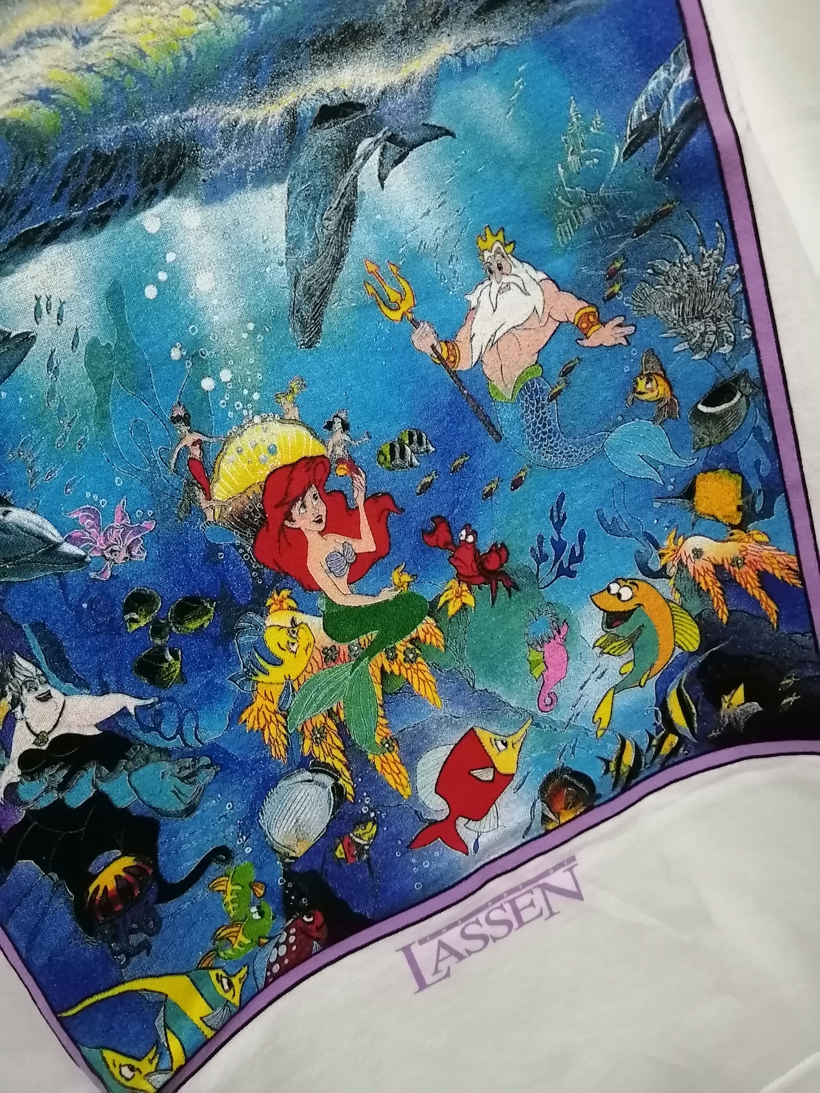 Disney Rare Vtg DISNEY Under The Sea Christian Riese Lassen Tee Size US M / EU 48-50 / 2 - 2 Thumbnail