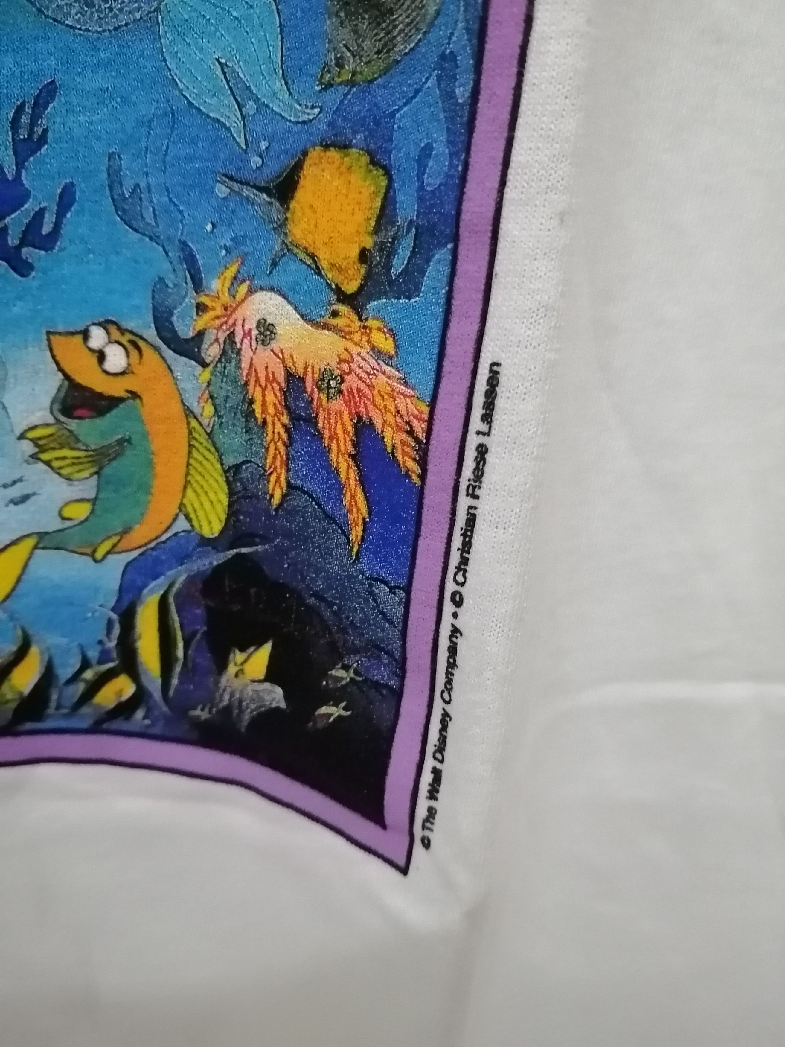 Disney Rare Vtg DISNEY Under The Sea Christian Riese Lassen Tee Size US M / EU 48-50 / 2 - 6 Thumbnail