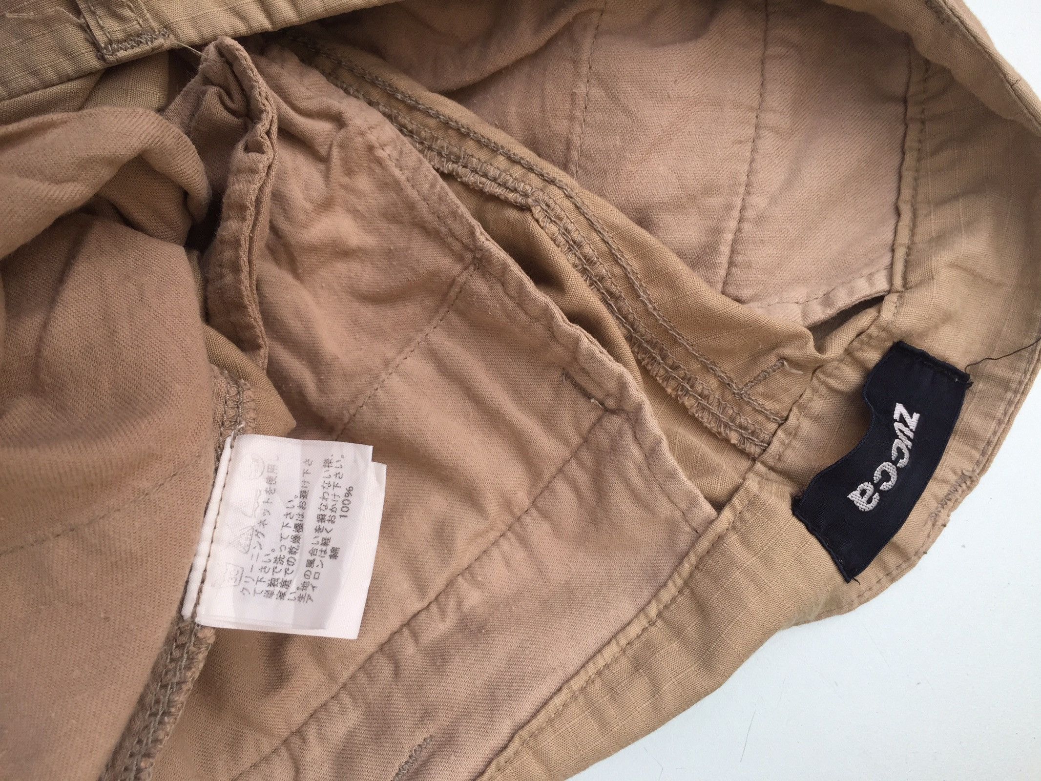 CABANE de ZUCCa 1990s ZUCCA Beige Soft Ripstop Cargo Pant Size US 30 / EU 46 - 11 Thumbnail