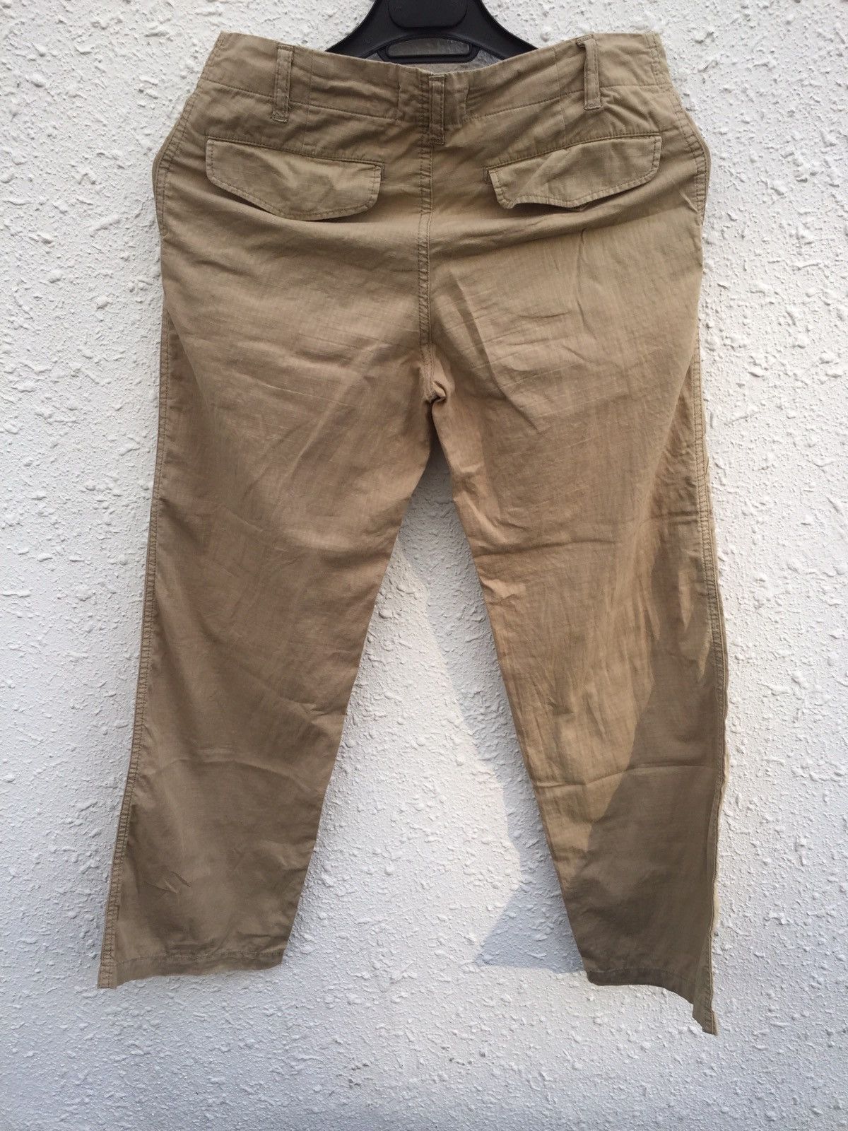 CABANE de ZUCCa 1990s ZUCCA Beige Soft Ripstop Cargo Pant Size US 30 / EU 46 - 7 Thumbnail