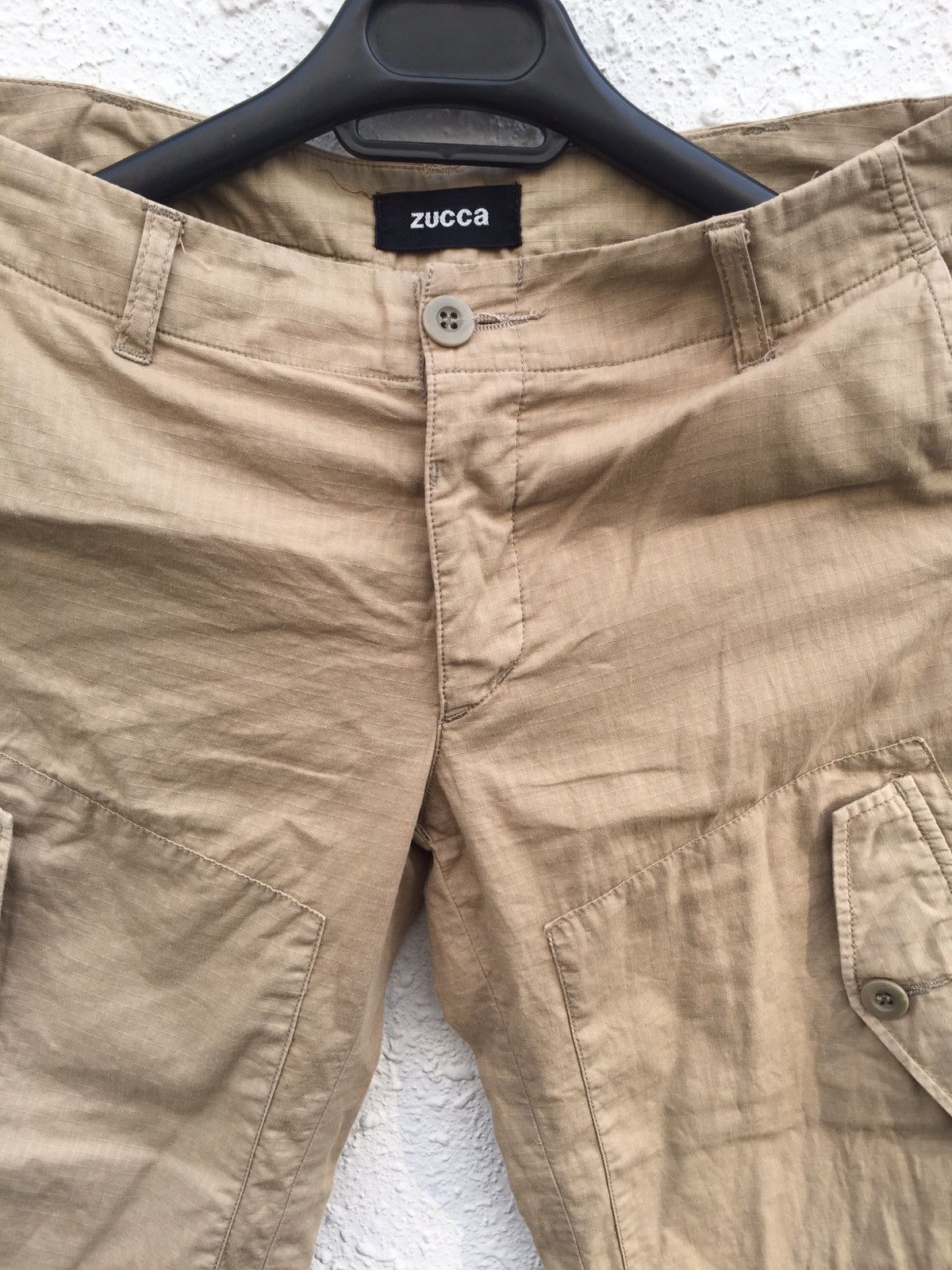 CABANE de ZUCCa 1990s ZUCCA Beige Soft Ripstop Cargo Pant Size US 30 / EU 46 - 5 Thumbnail