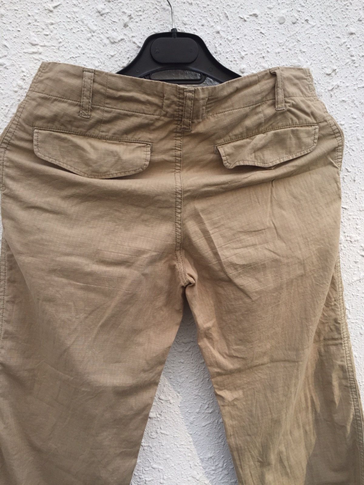 CABANE de ZUCCa 1990s ZUCCA Beige Soft Ripstop Cargo Pant Size US 30 / EU 46 - 9 Thumbnail