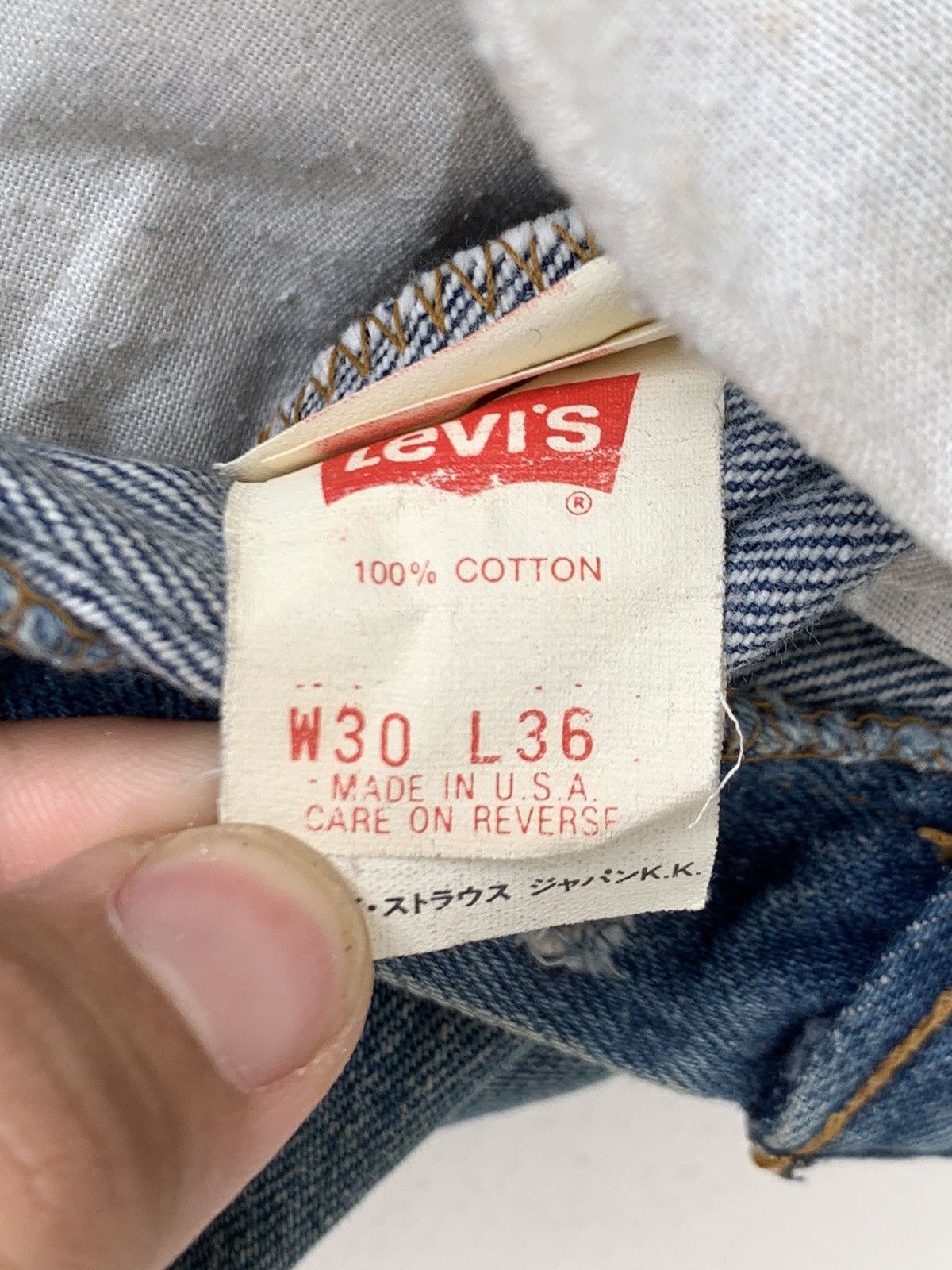 Levi's Made & Crafted Vintage Levis 501 Stamp 552 Made in Usa Straight Denim Pants Size US 29 - 11 Thumbnail