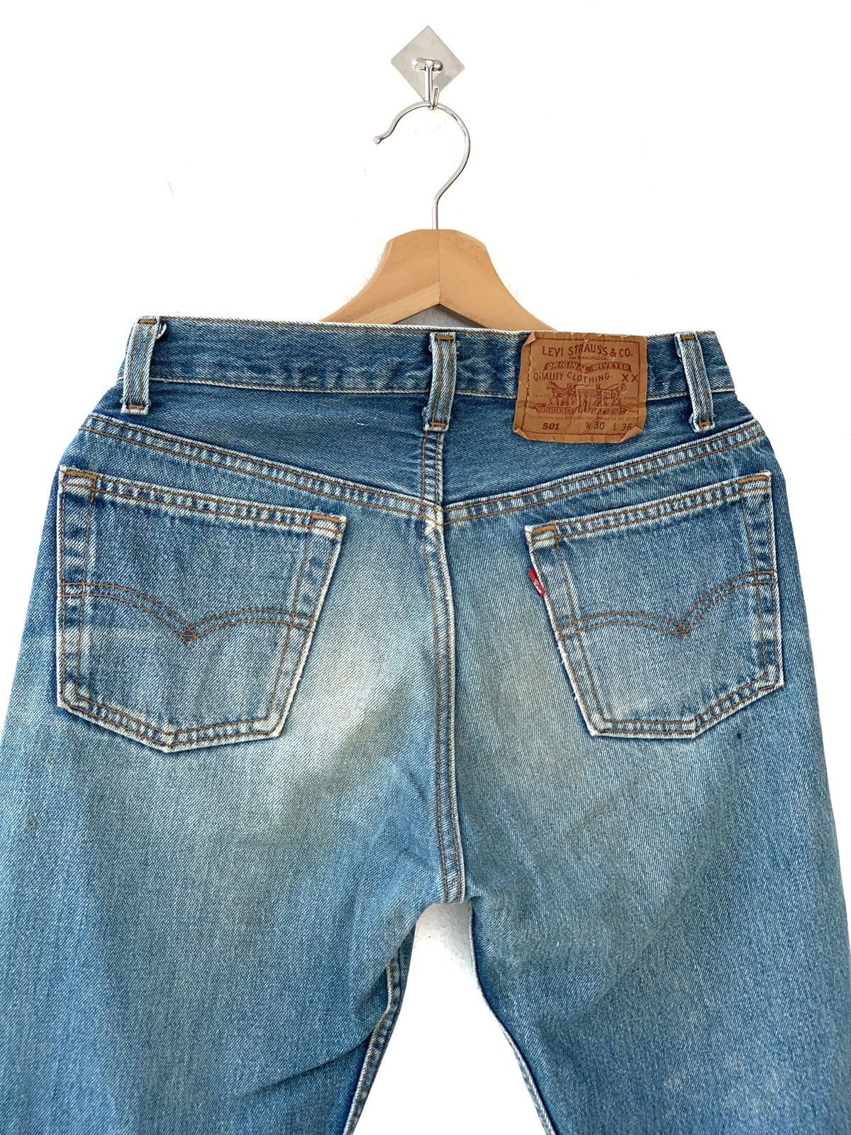 Levi's Made & Crafted Vintage Levis 501 Stamp 552 Made in Usa Straight Denim Pants Size US 29 - 3 Thumbnail