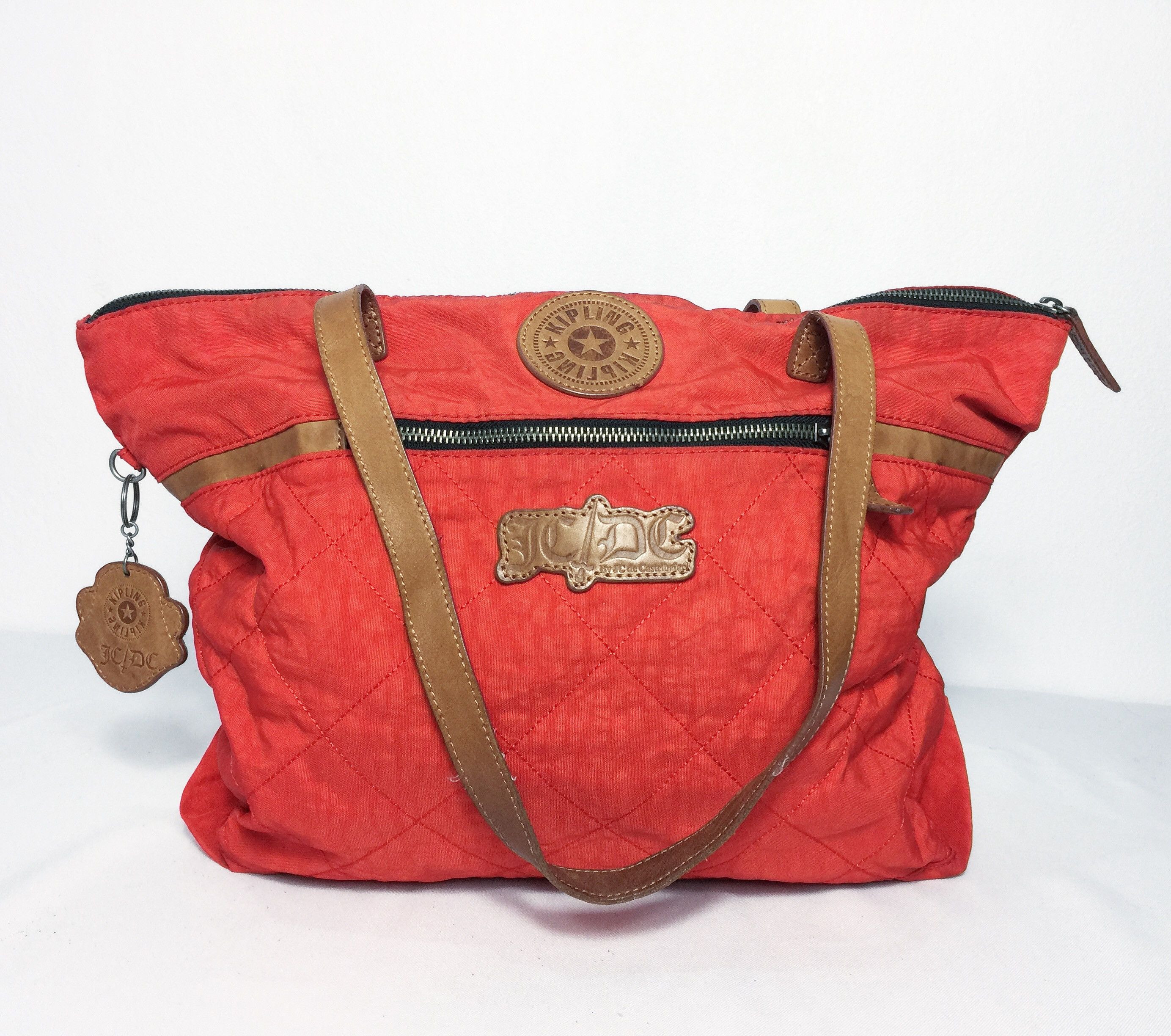 image of Very Vintage Kipling X Jean Charles De Castelbajac Bag in Red Orange, Women's