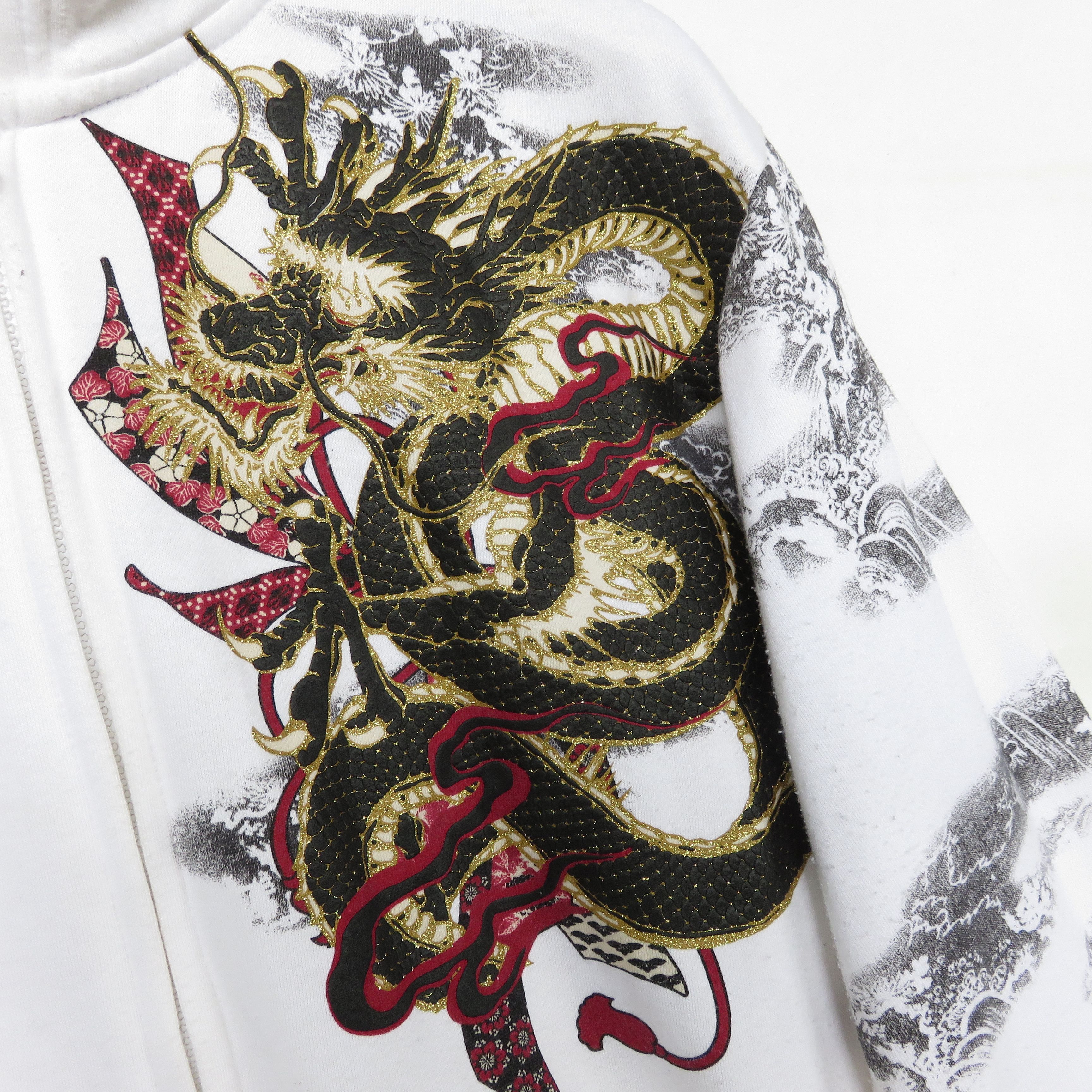 If Six Was Nine × Le Grande Bleu (L.G.B.) Sukajan Dragon Yakuza Fullzip Hoodie Size US L / EU 52-54 / 3 - 7 Thumbnail