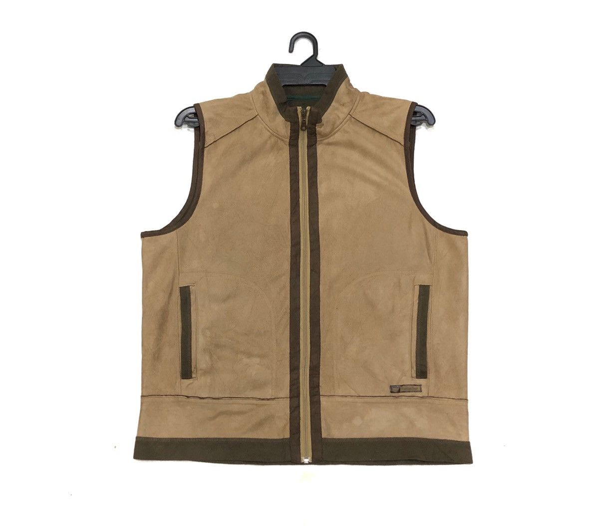 image of Golden Bear Fleece Vest Style in Brown, Men's (Size Medium)