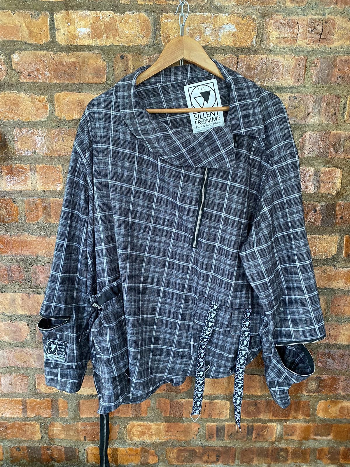 Japanese Brand × Seditionaries × Takahiromiyashita The Soloist. AW19 Sillent Fromme by Rudies Oversize Bondage tartan shirt Size US L / EU 52-54 / 3 - 2 Thumbnail