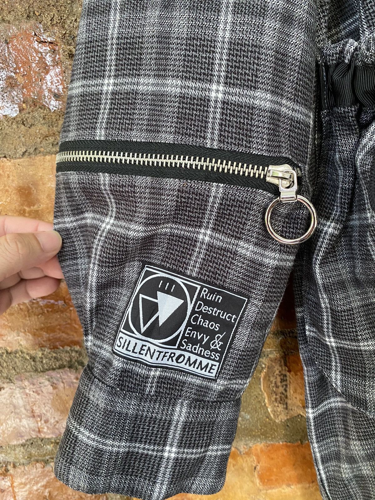 Japanese Brand × Seditionaries × Takahiromiyashita The Soloist. AW19 Sillent Fromme by Rudies Oversize Bondage tartan shirt Size US L / EU 52-54 / 3 - 7 Thumbnail