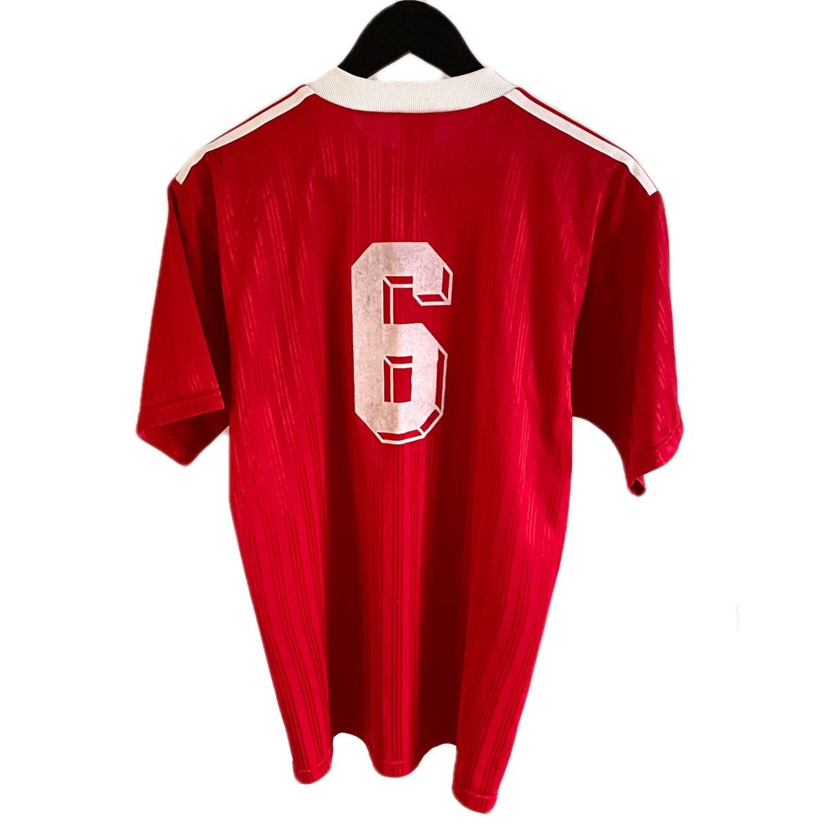 Adidas 80s 90s Adidas Retro Vintage Red Soccer Jersey Size US S / EU 44-46 / 1 - 5 Thumbnail