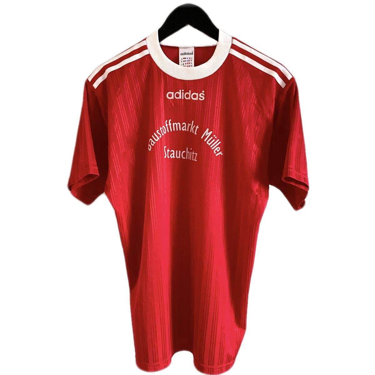 Adidas 80s 90s Adidas Retro Vintage Red Soccer Jersey Size US S / EU 44-46 / 1 - 2 Thumbnail