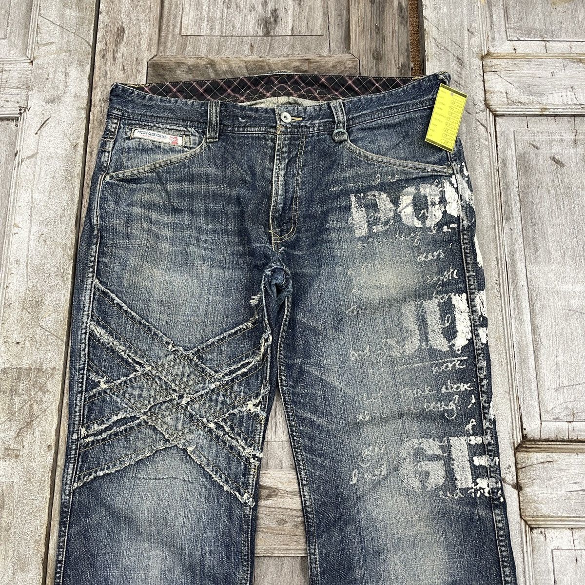 Designer × Japanese Brand RARE Patchwork Nicole Club For Men Flared Jeans - wc 290 Size US 36 / EU 52 - 3 Thumbnail