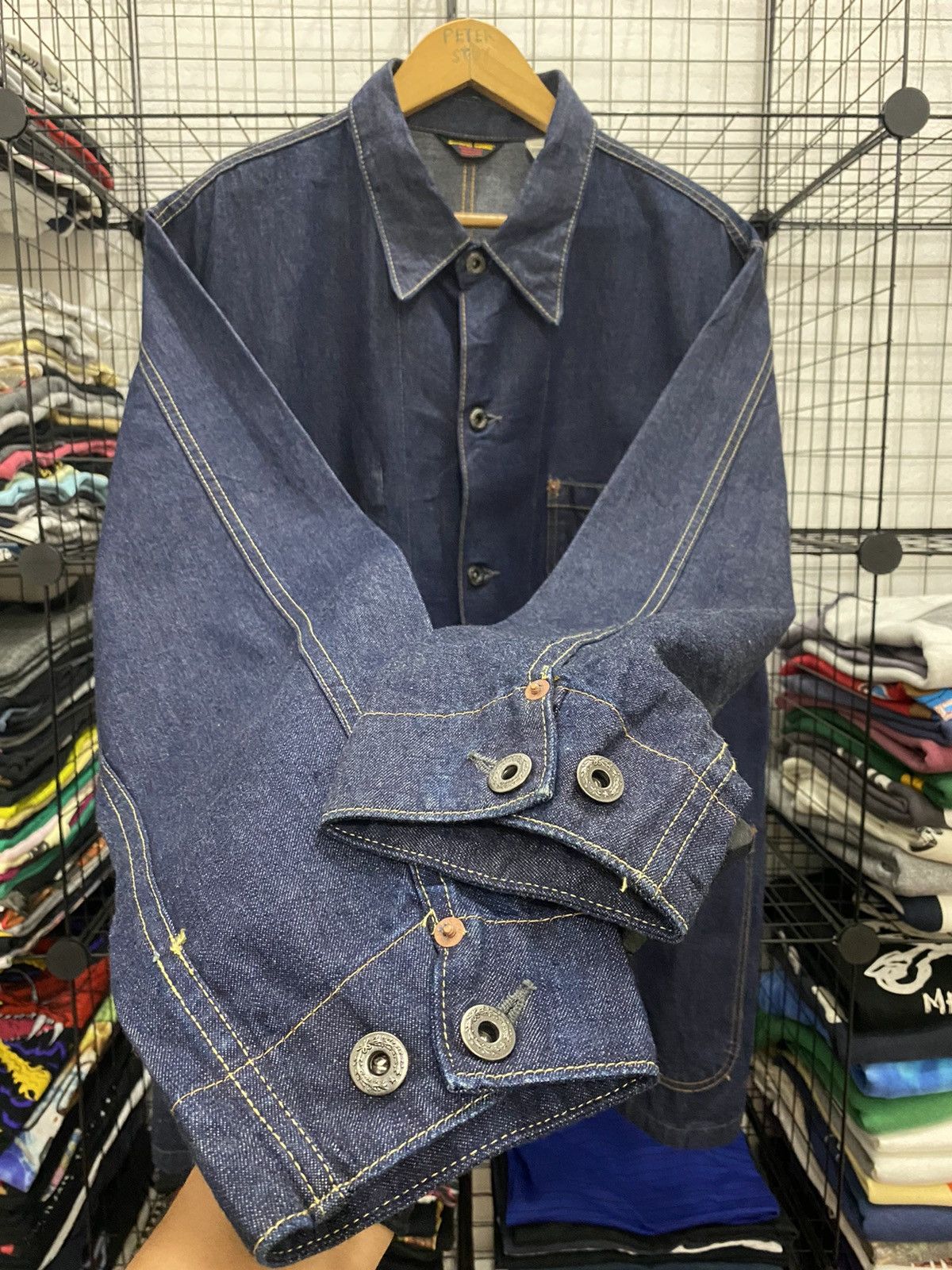 Sugar Cane 🔥VINTAGE SUGAR CANE DENIM JACKET Size US L / EU 52-54 / 3 - 8 Thumbnail