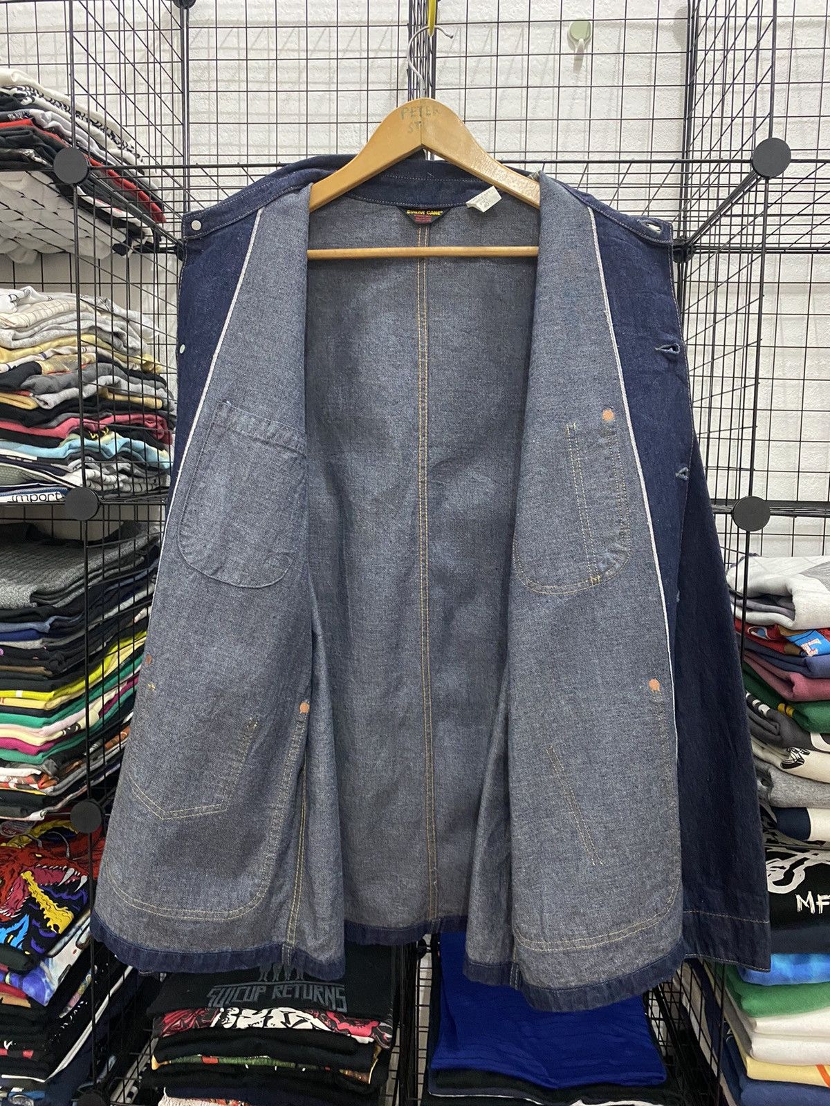 Sugar Cane 🔥VINTAGE SUGAR CANE DENIM JACKET Size US L / EU 52-54 / 3 - 9 Thumbnail
