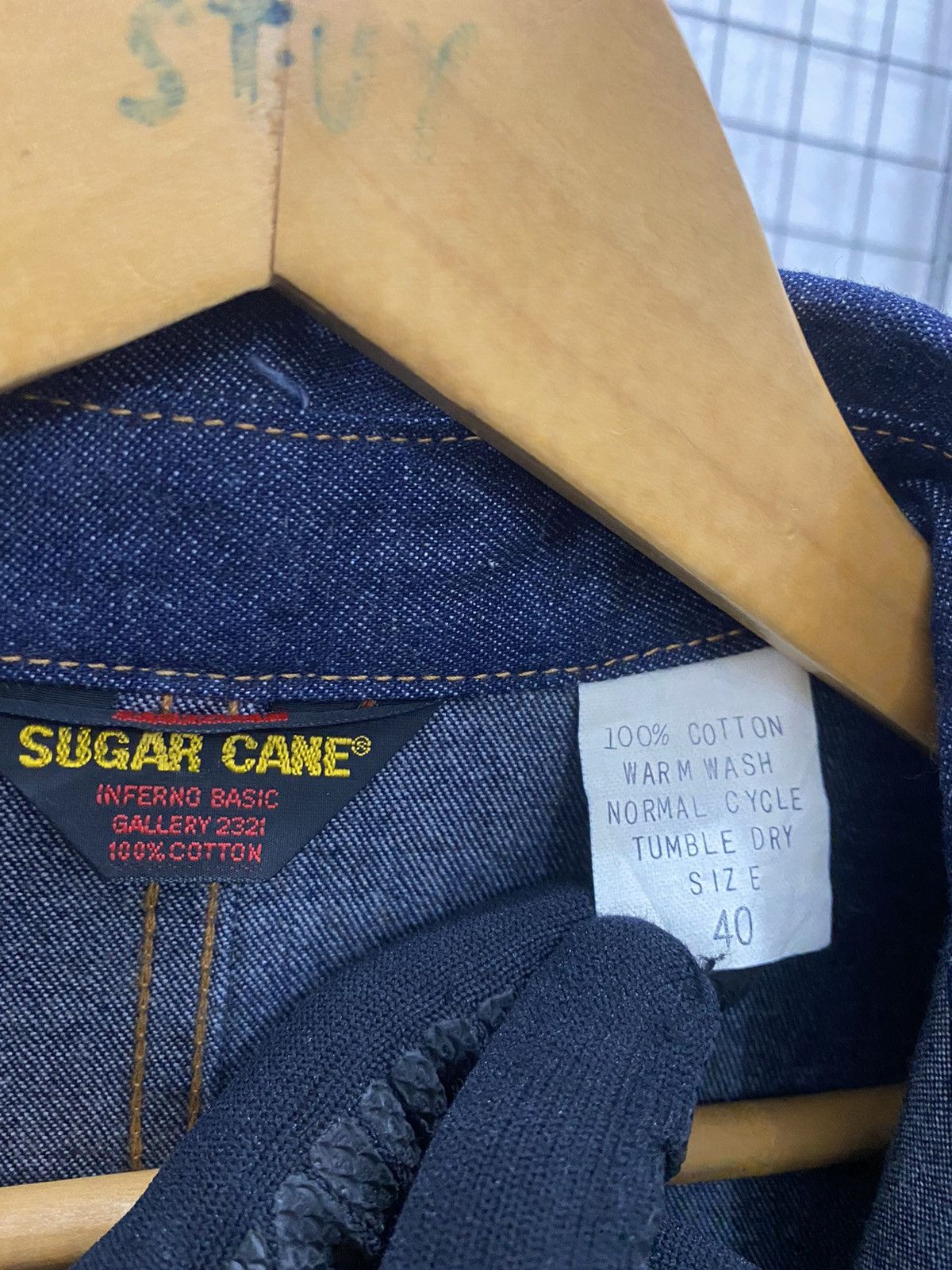 Sugar Cane 🔥VINTAGE SUGAR CANE DENIM JACKET Size US L / EU 52-54 / 3 - 10 Thumbnail