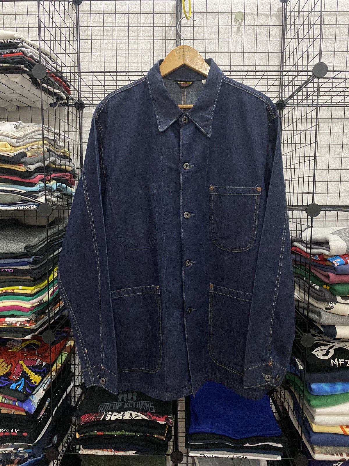 Sugar Cane 🔥VINTAGE SUGAR CANE DENIM JACKET Size US L / EU 52-54 / 3 - 1 Thumbnail