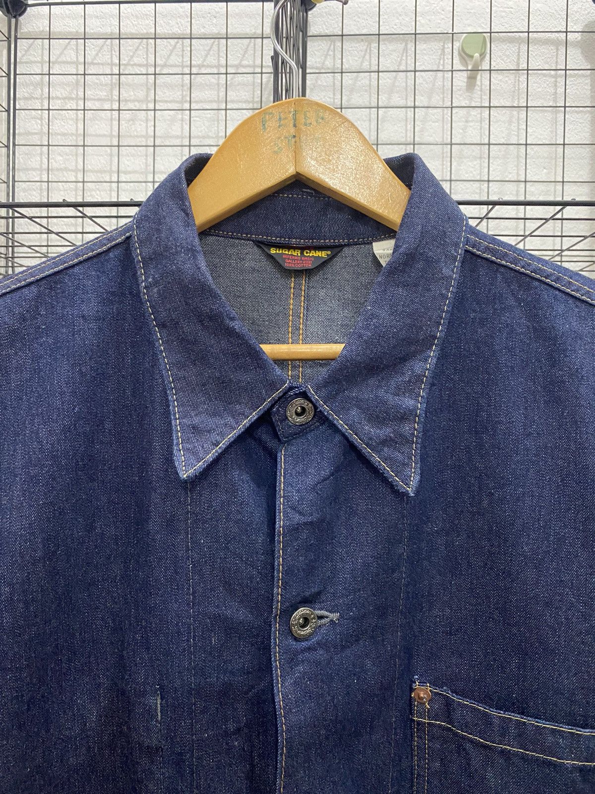Sugar Cane 🔥VINTAGE SUGAR CANE DENIM JACKET Size US L / EU 52-54 / 3 - 6 Thumbnail