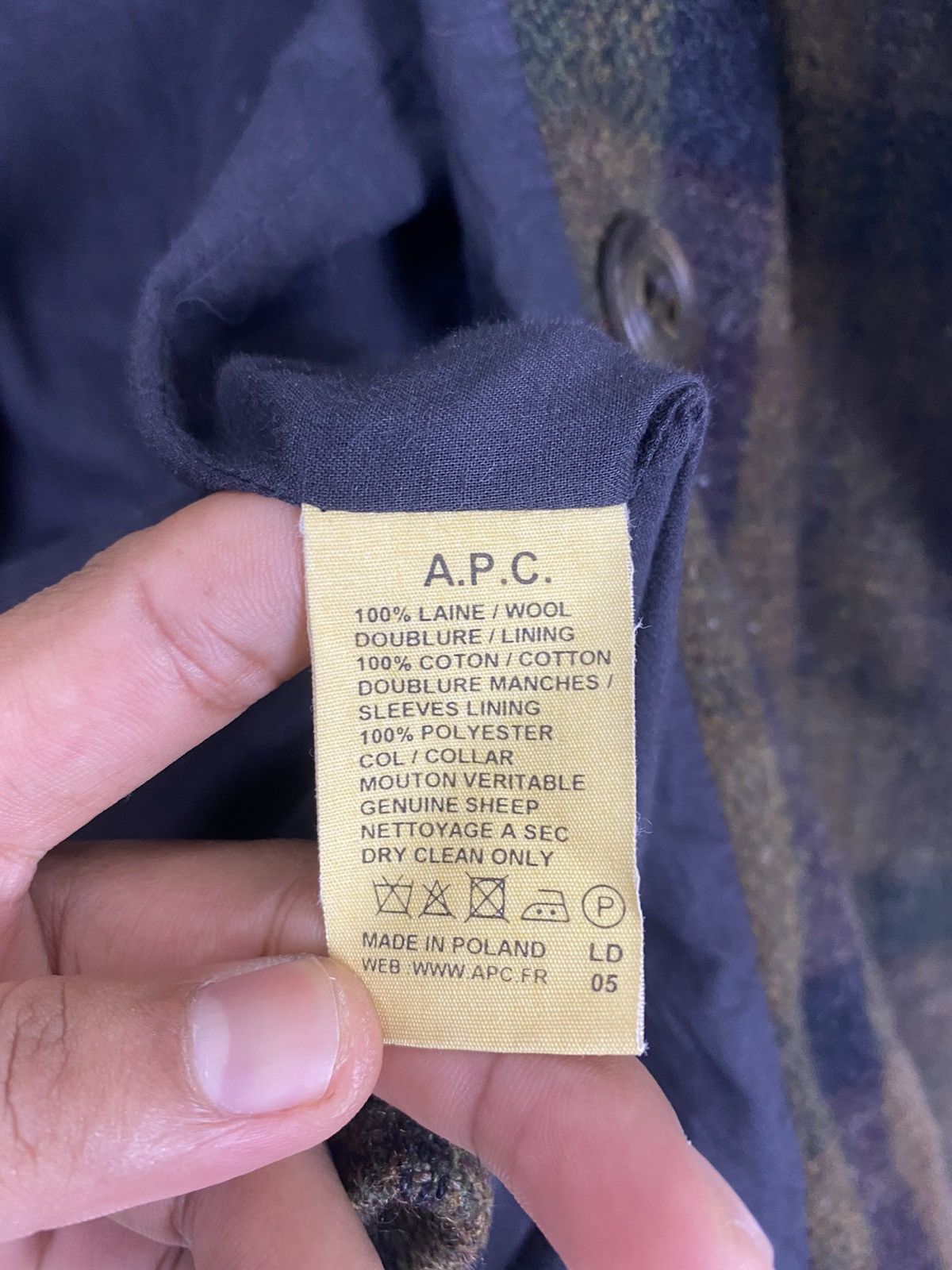 A.P.C. A.P.C TARTAN DUFFLE COAT Size US S / EU 44-46 / 1 - 13 Thumbnail