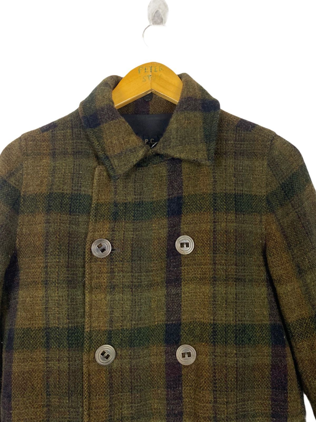 A.P.C. A.P.C TARTAN DUFFLE COAT Size US S / EU 44-46 / 1 - 6 Thumbnail