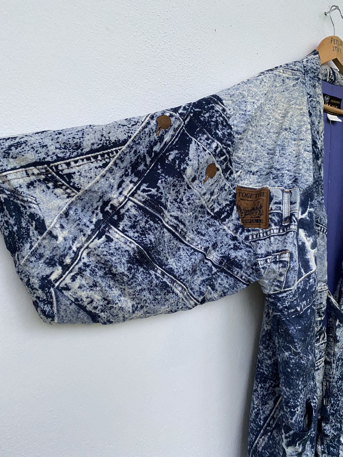 Japanese Brand Kimono Warm Padded Full Printed Jeans Design Jacket Size US L / EU 52-54 / 3 - 6 Thumbnail