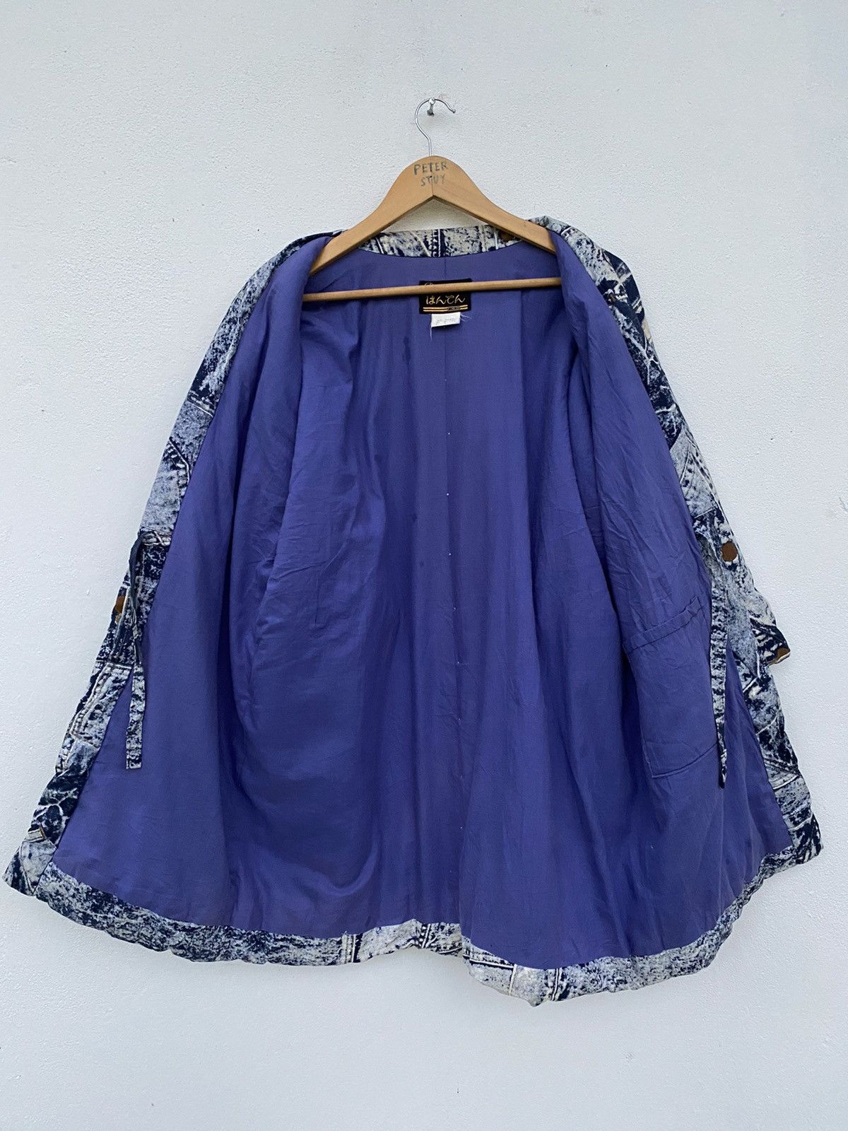 Japanese Brand Kimono Warm Padded Full Printed Jeans Design Jacket Size US L / EU 52-54 / 3 - 9 Thumbnail
