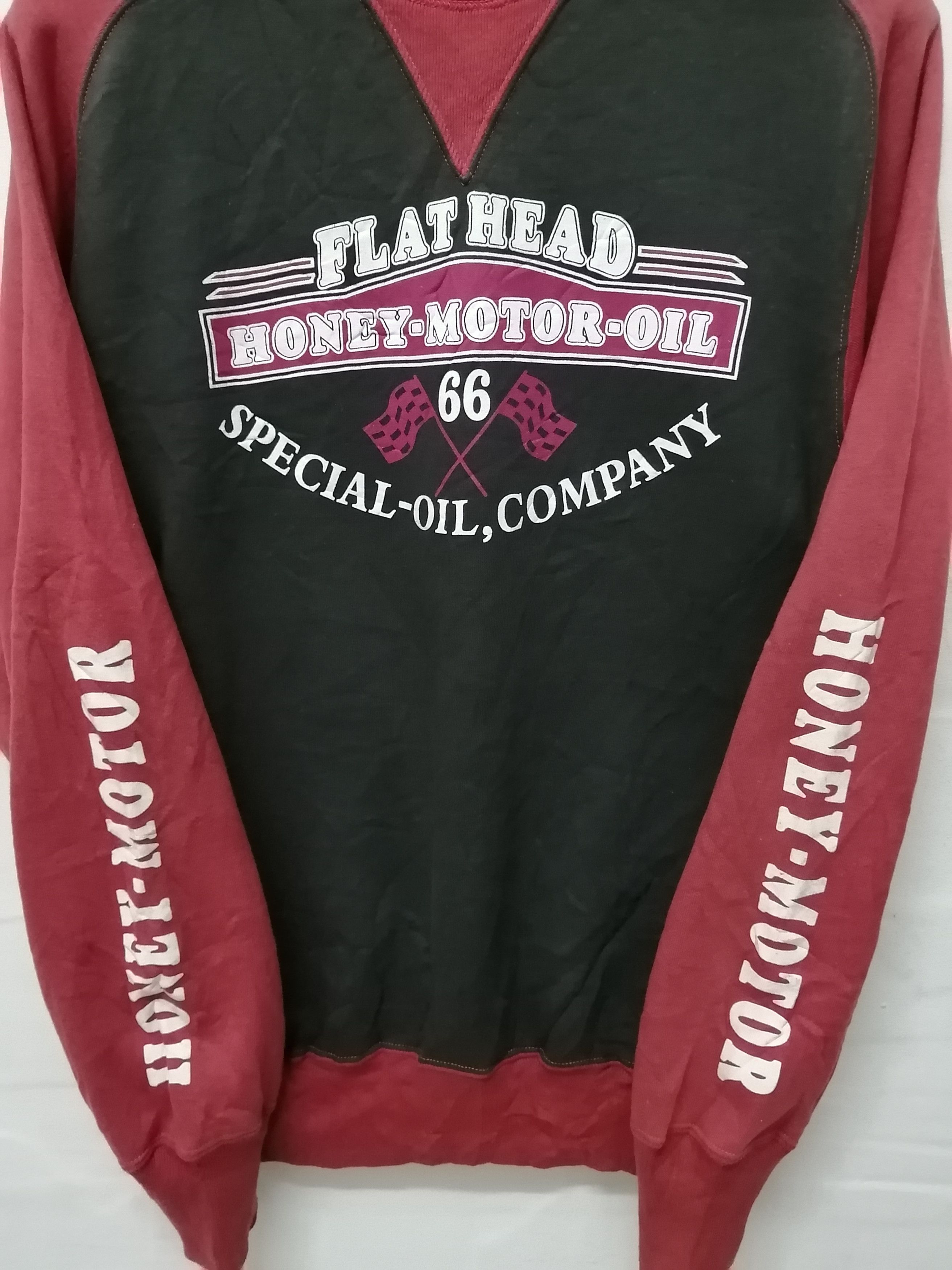 The Flat Head The Flat Head Honey-Motor-Oil Sweatshirt Size US XL / EU 56 / 4 - 3 Thumbnail