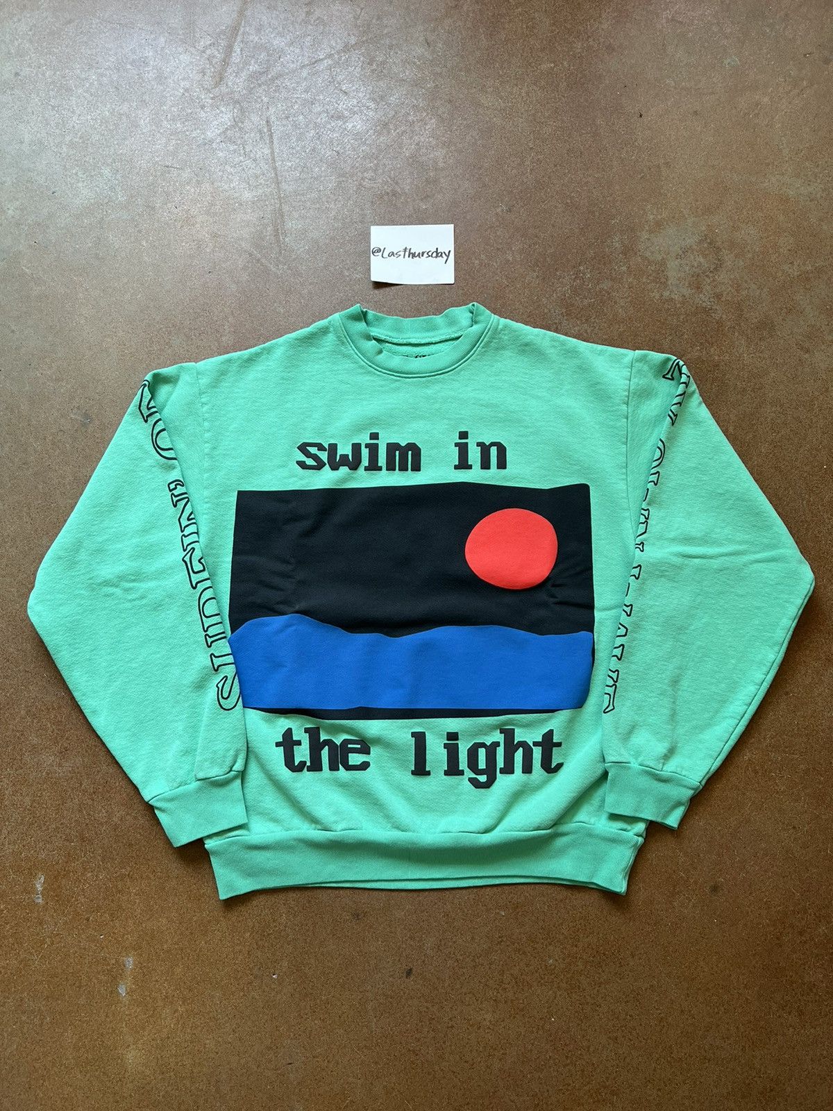 Kid Cudi Kid Cudi x CPFM Swim in the Light Crewneck Teal Small Grailed