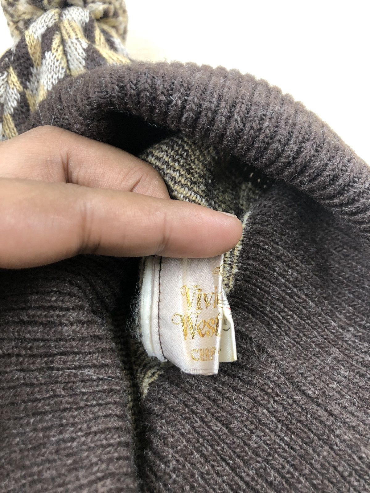 Vivienne Westwood 1990s Vivienne Westwood Chapaeaux Wool Sporty Beanie Size ONE SIZE - 6 Thumbnail