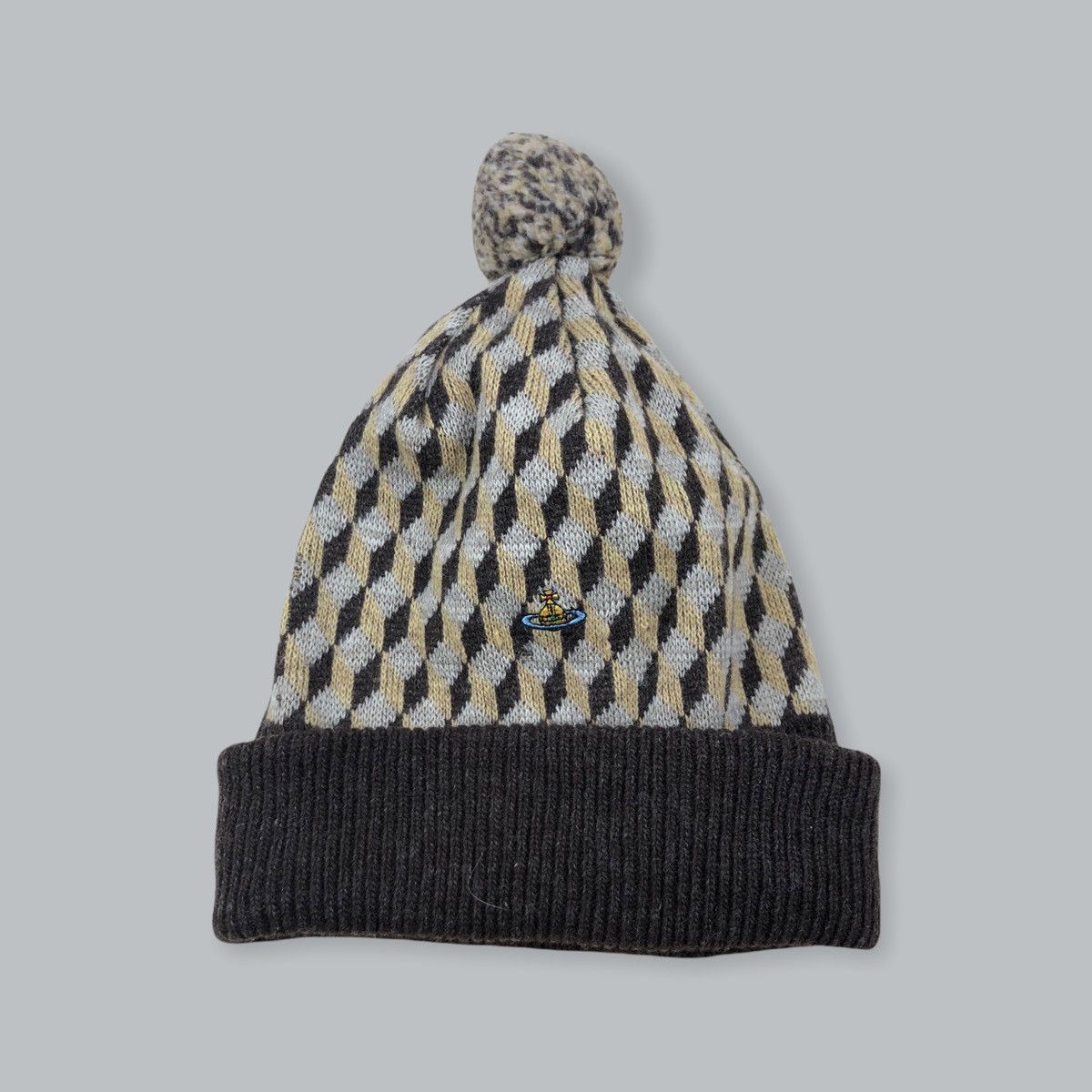 Vivienne Westwood 1990s Vivienne Westwood Chapaeaux Wool Sporty Beanie Size ONE SIZE - 1 Thumbnail