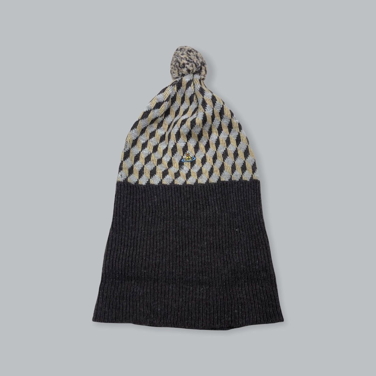 Vivienne Westwood 1990s Vivienne Westwood Chapaeaux Wool Sporty Beanie Size ONE SIZE - 4 Thumbnail