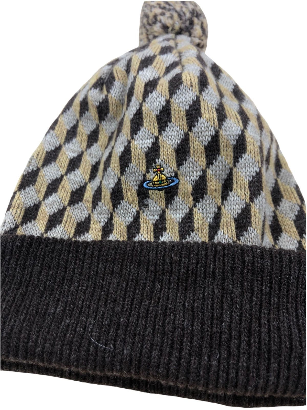 Vivienne Westwood 1990s Vivienne Westwood Chapaeaux Wool Sporty Beanie Size ONE SIZE - 5 Thumbnail