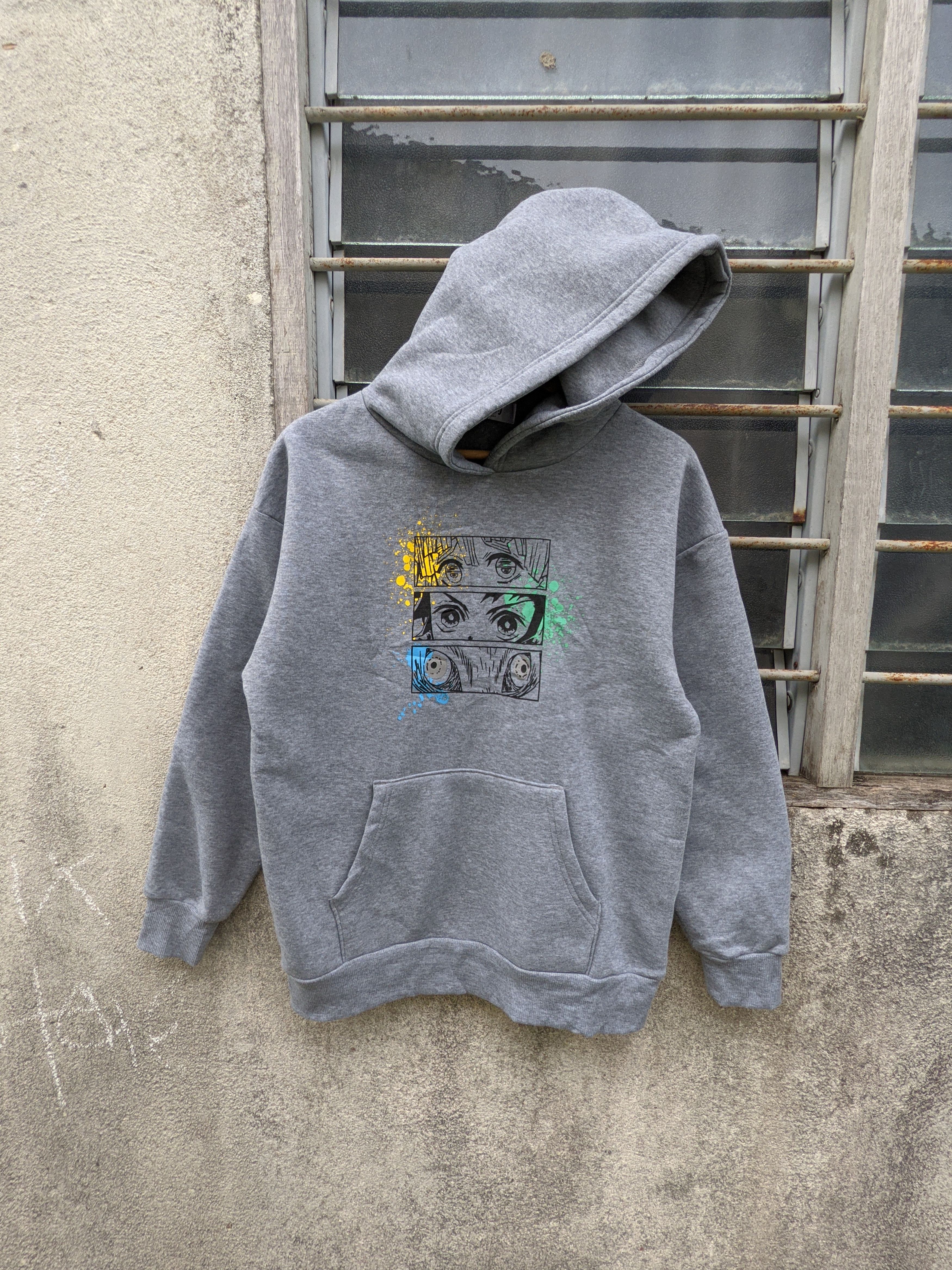 Anime × Japanese Brand ⚡️Steals⚡️ Demon Slayer Kimetsu No Yaiba Spellout Hoodies Size US M / EU 48-50 / 2 - 5 Thumbnail