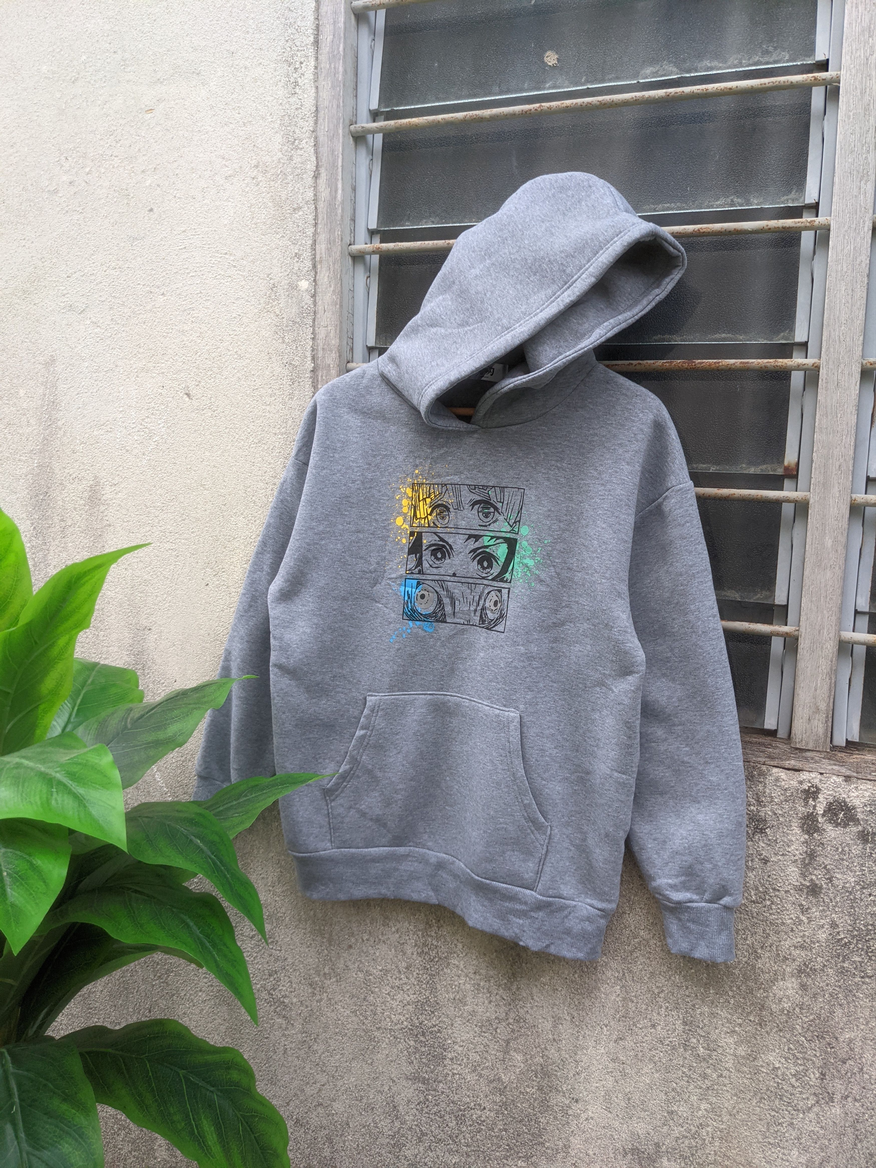 Anime × Japanese Brand ⚡️Steals⚡️ Demon Slayer Kimetsu No Yaiba Spellout Hoodies Size US M / EU 48-50 / 2 - 1 Thumbnail