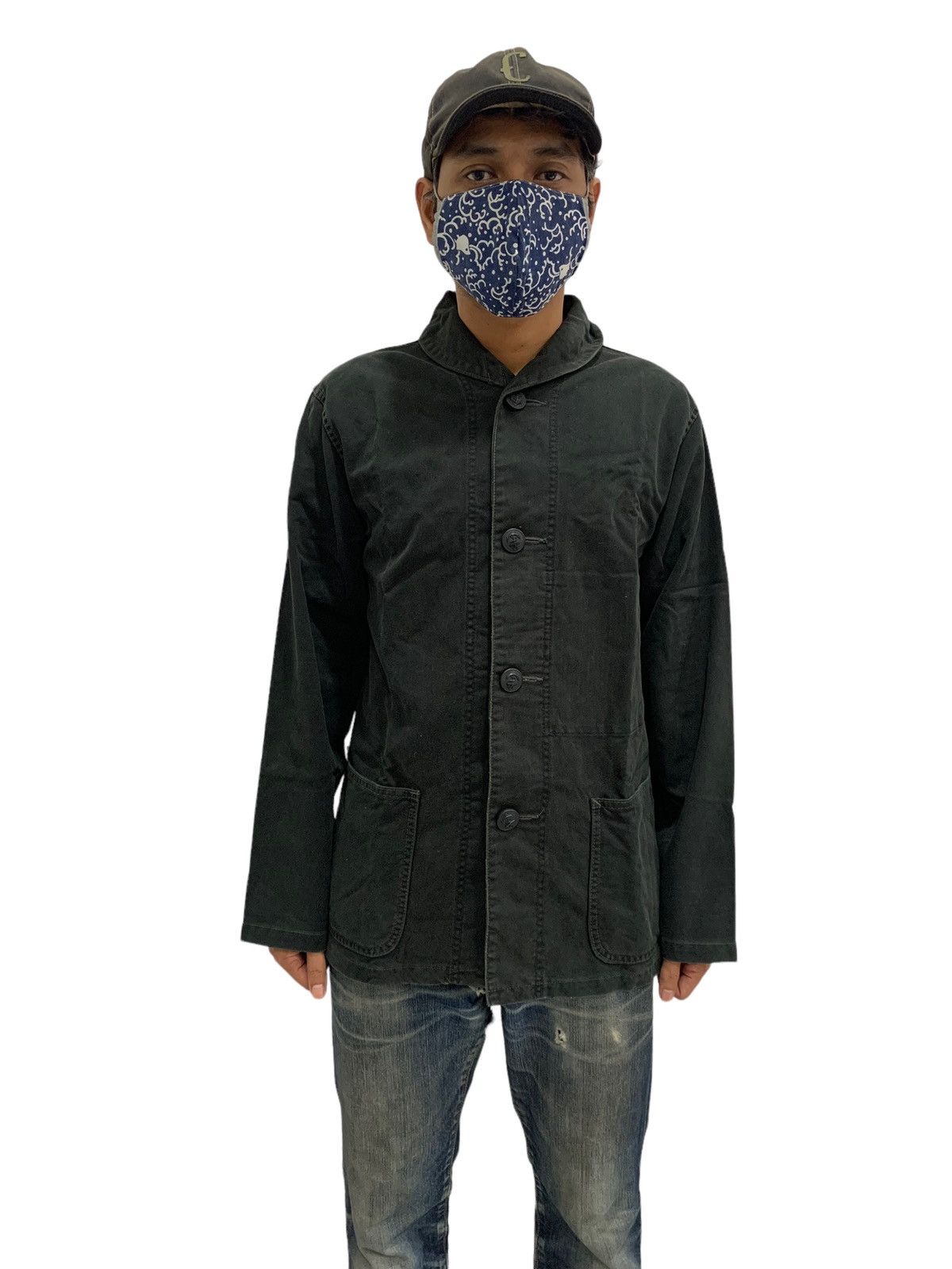 Blue Blue Japan 🔥BLUE BLUE JPN SHAWL COLLAR NAVY JACKETS Size US M / EU 48-50 / 2 - 1 Thumbnail